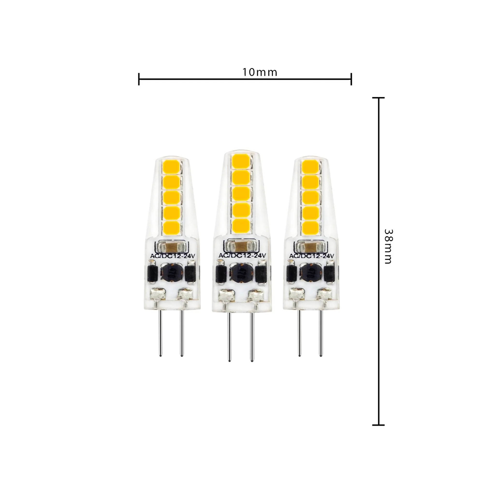 LongLife LED Steeklamp G4 - 12V - Dimbaar warm wit licht - 1.9W (20W) - 3 lampjes - Image 4