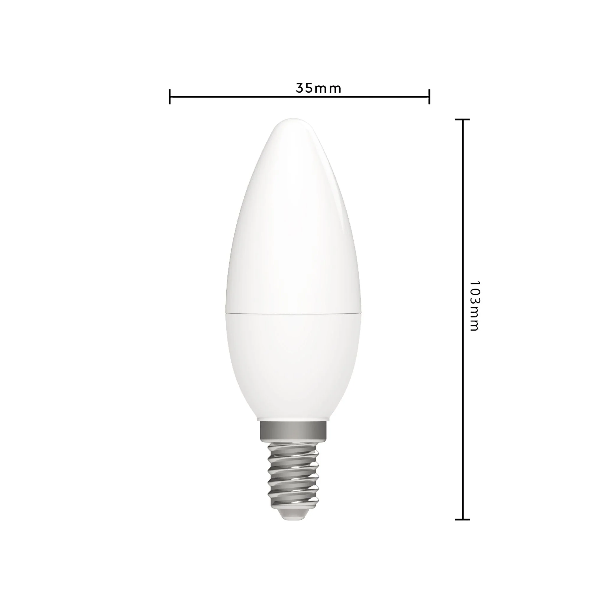 E14 LED Kaarslamp - 250 lm - Warm wit licht - 1 lamp - Image 3