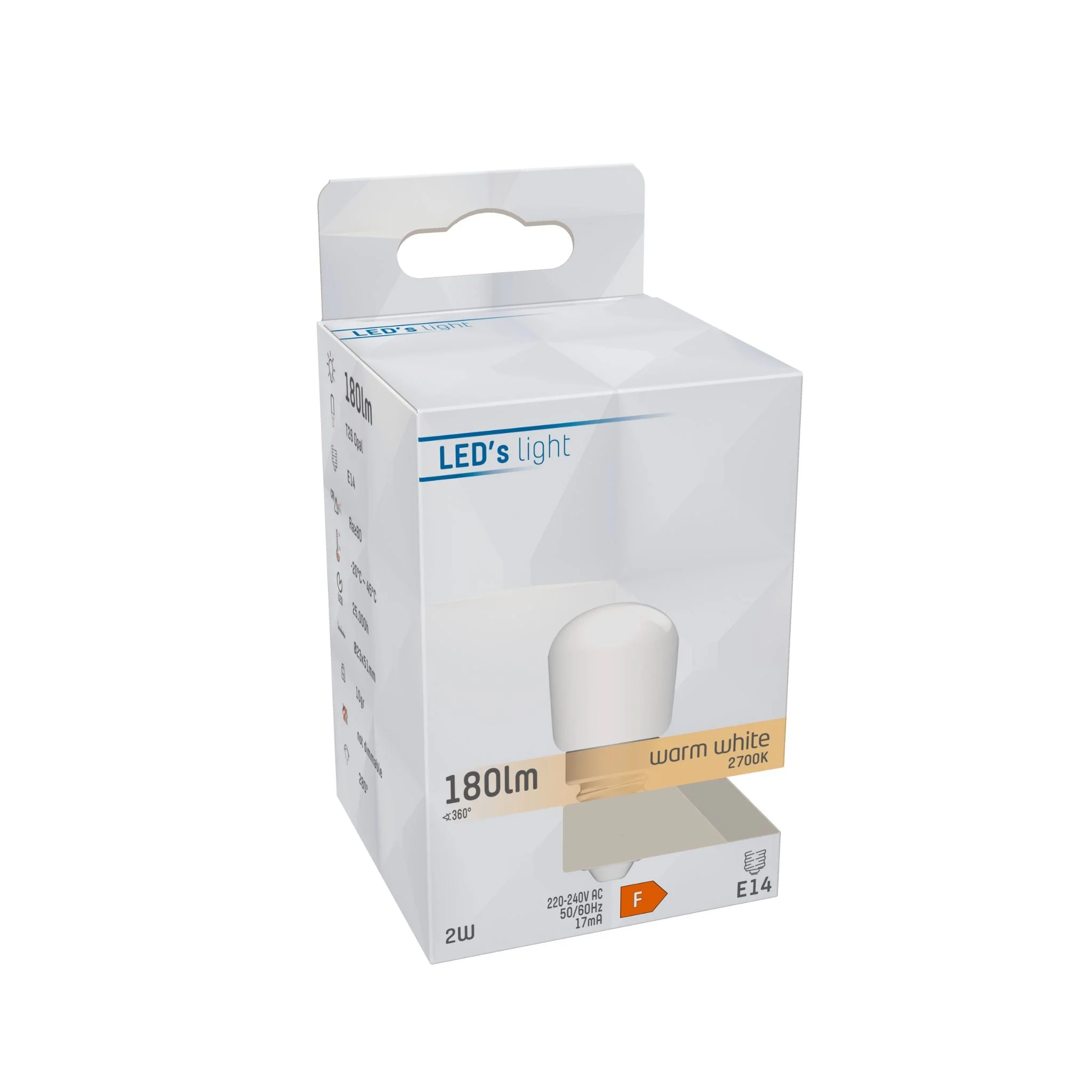 LongLife LED Lamp E14 - T26 - Geschikt voor koelkast en afzuigkap - Warm wit - 2W (19W) - Image 2
