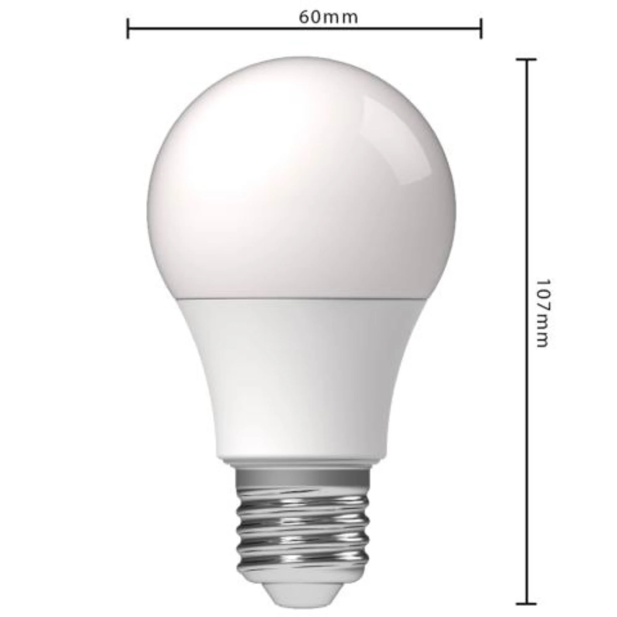 LED lampen met grote E27 fitting - Warm wit licht - 8W/60W - 3PACK - Image 4