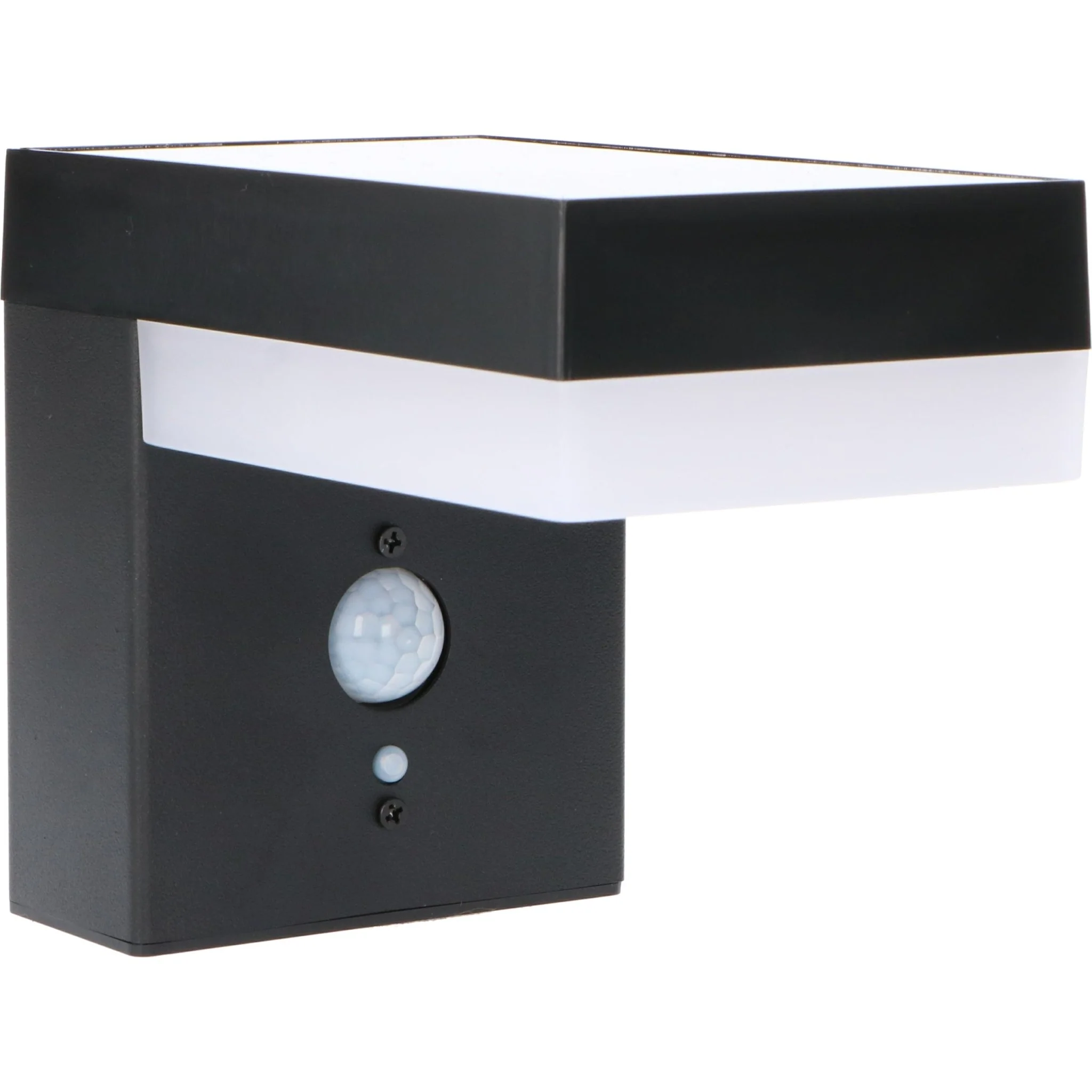 LED's Light RVS Solar LED Muurlamp met Bewegingssensor - Draadloos - Vierkant - 3 standen - Zwart - Image 3