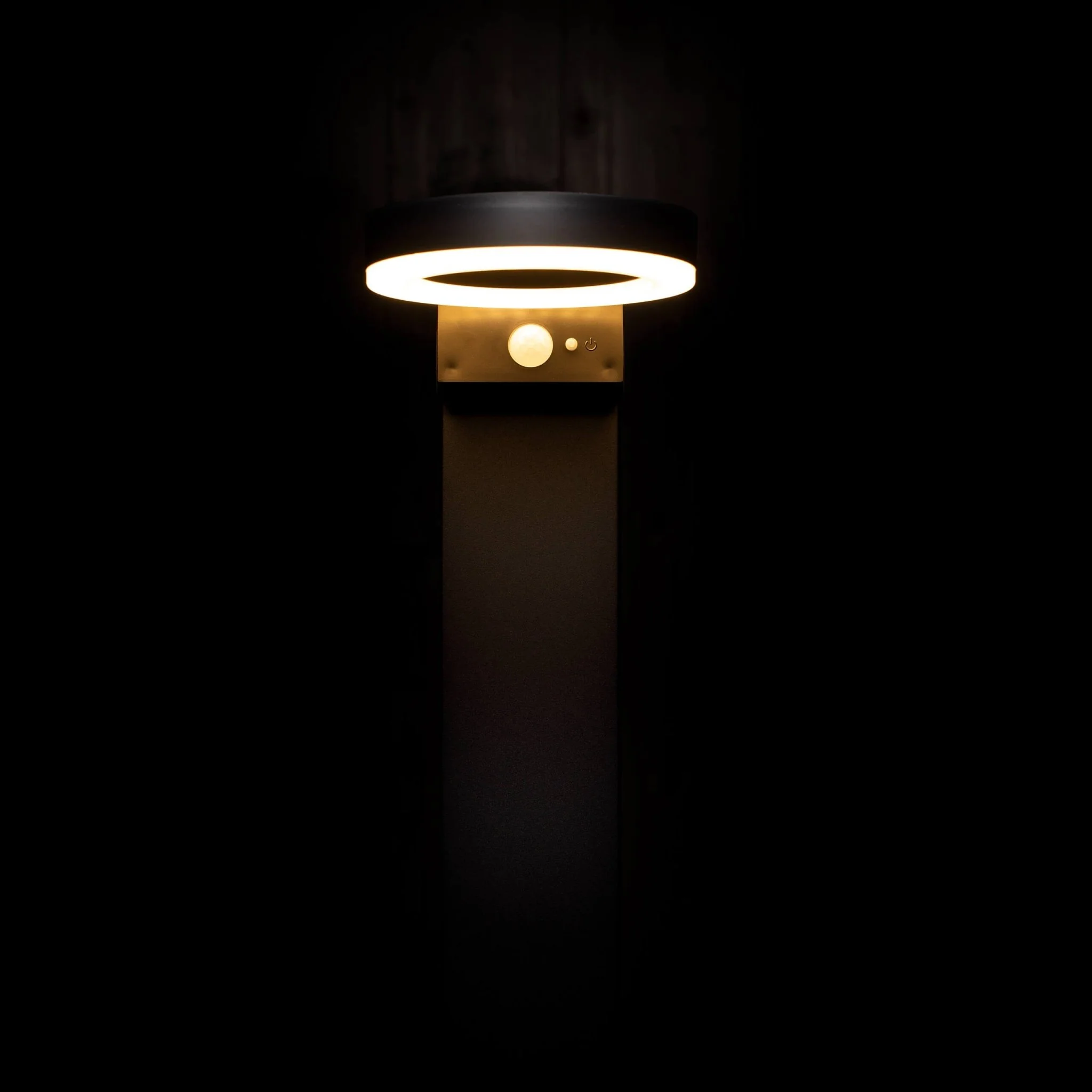 LED's Light RVS Solar LED Tuin Lantaarnpaal met Bewegingssensor - Draadloos - 3 standen - Zwart - Image 4