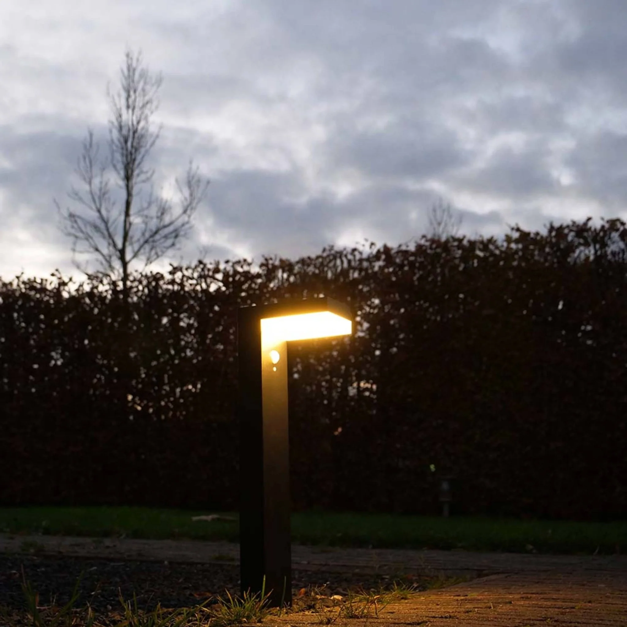 LED's Light RVS Solar LED Tuinlamp Paallamp met Bewegingssensor - Draadloos - 3 standen - Zwart - Image 8