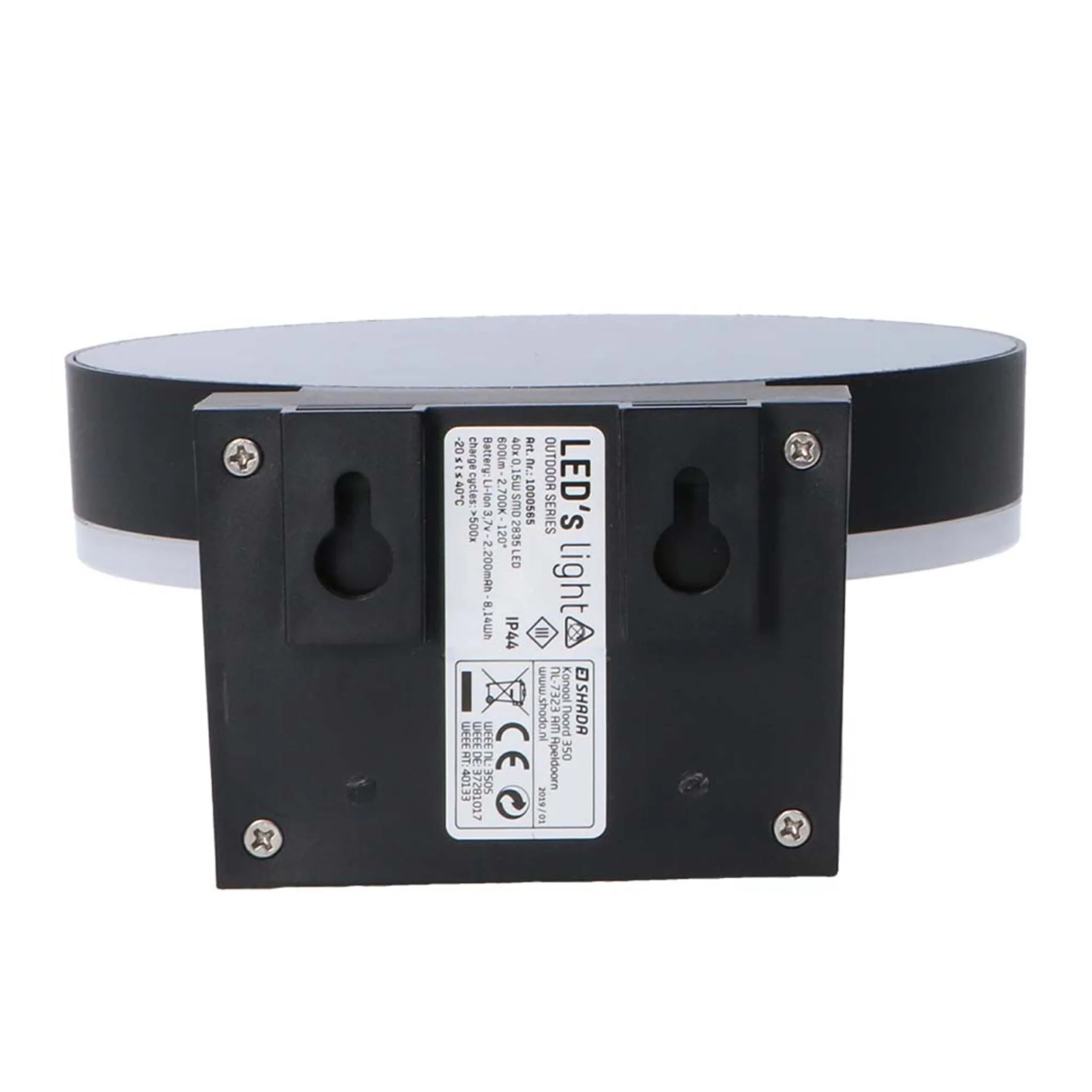 RVS Solar LED Buitenlamp met bewegingssensor - Draadloos - 3 standen - Zwart - Image 6