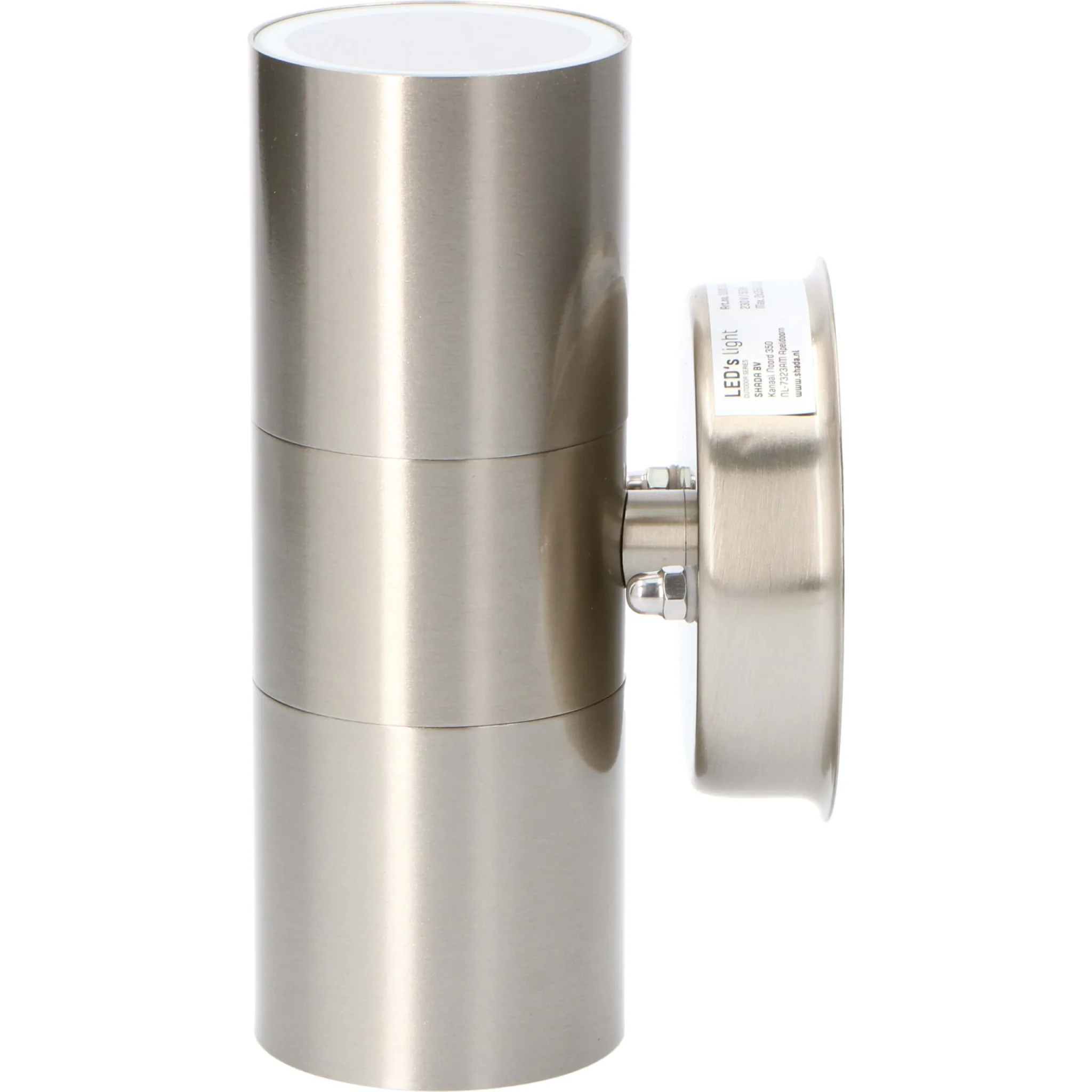 LED's Light RVS LED Muurlamp Buiten - Spot met 2 x GU10 fitting - Model Catania - IP44 - Zilver - Image 8