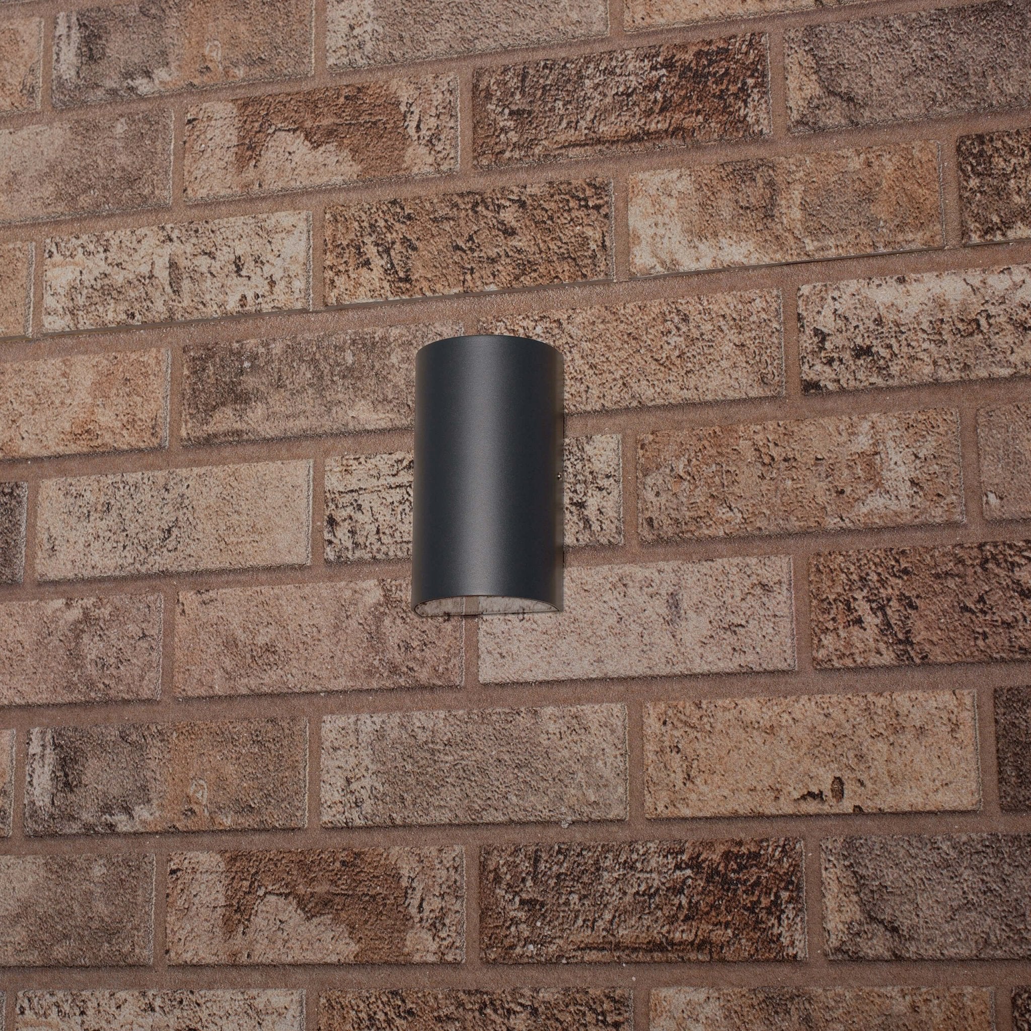 LED's Light LED Muurlamp Buiten - Halve cilinder met 2 lichtpunten - Model Siena - IP44 - Antraciet - Image 4