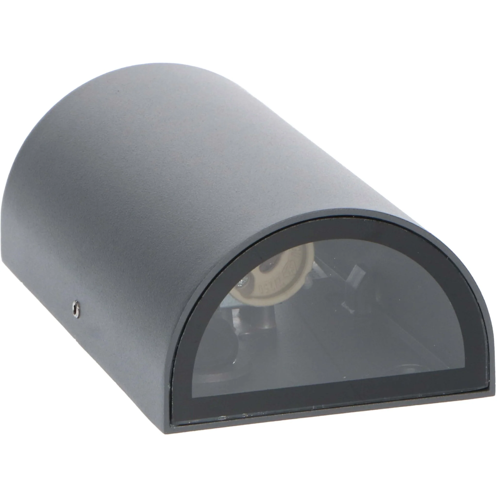LED's Light LED Muurlamp Buiten - Halve cilinder met 2 lichtpunten - Model Siena - IP44 - Antraciet - Image 6