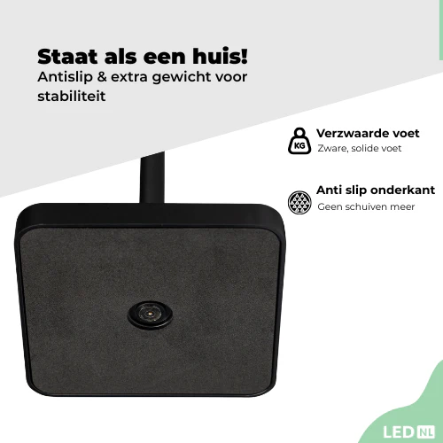 LED's Light Oplaadbare LED Tafellamp - Dimbaar via aanraking - Binnen en buiten - Zwart - Image 8