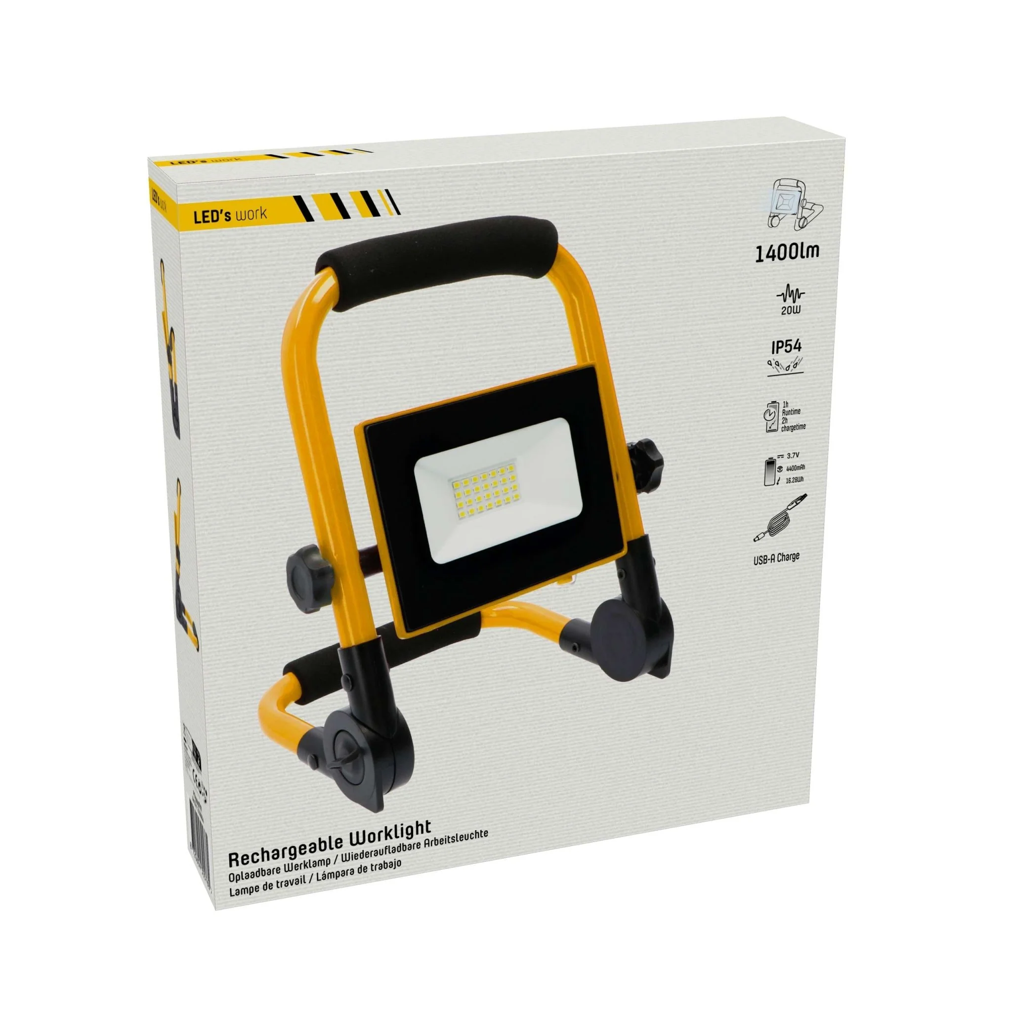 LED's Work Bouwlamp 1400 - Inklapbaar & Draaibaar - Stof- en waterbestendig - 20W - Image 10