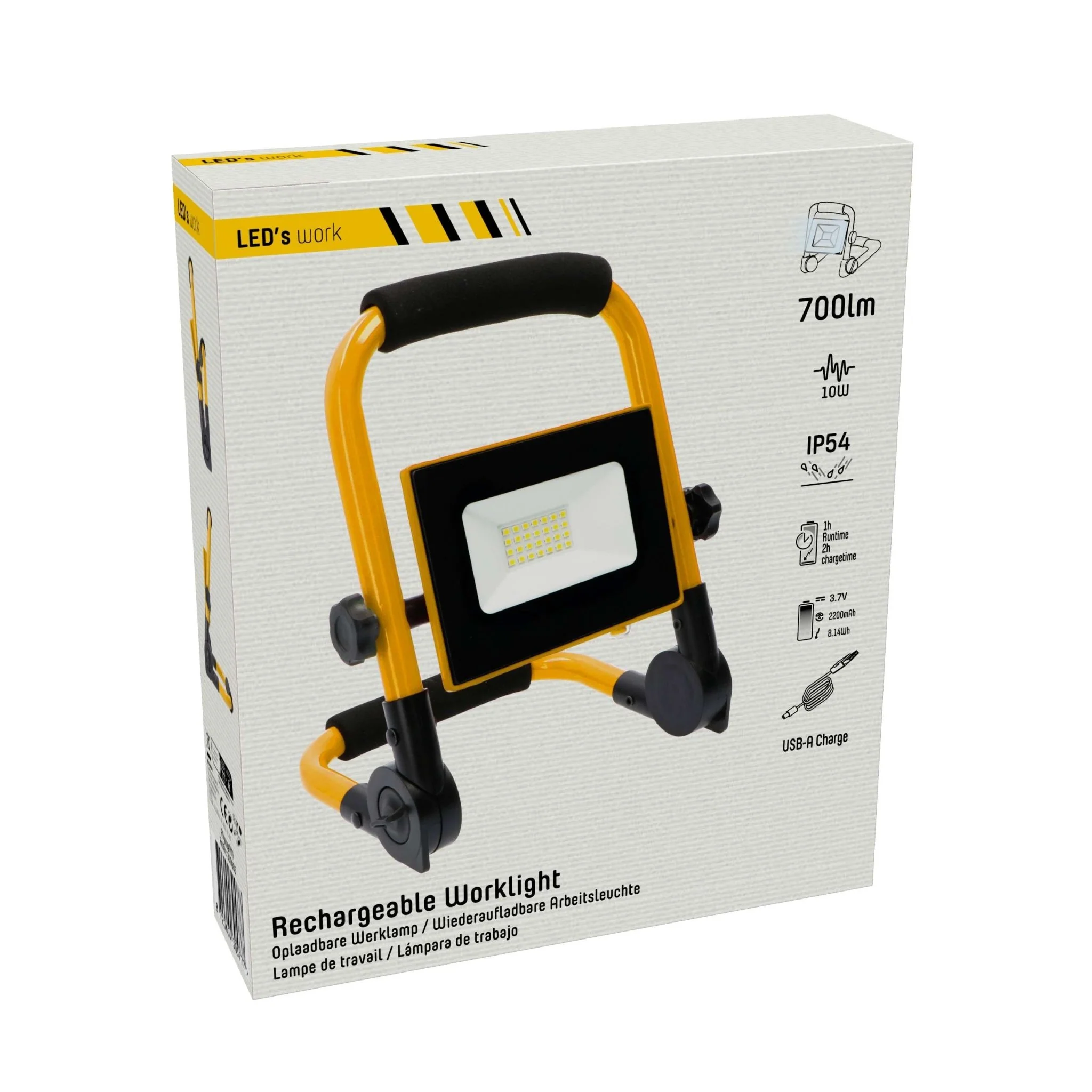 LED's Work Bouwlamp 700 - Inklapbaar & Draaibaar - Stof- en waterbestendig - 10W - Image 6