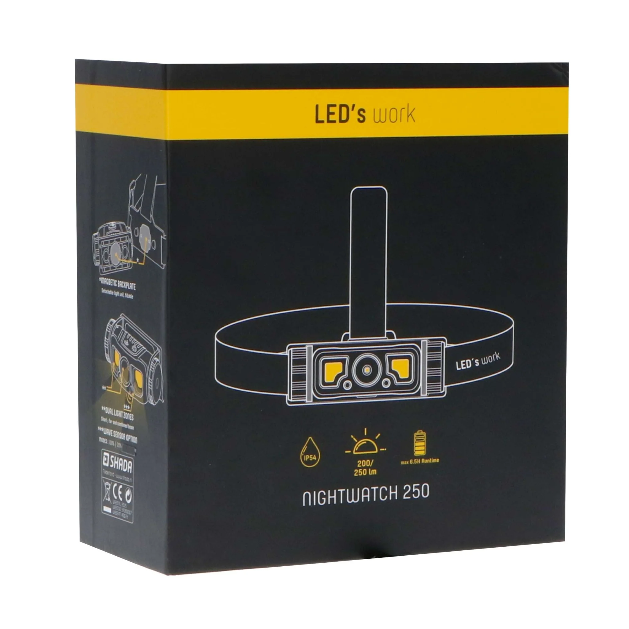 Professional LED Hoofdlamp op accu met zoomfunctie - Oplaadbaar - IP44 - Dimbaar - 250 lm - Image 7