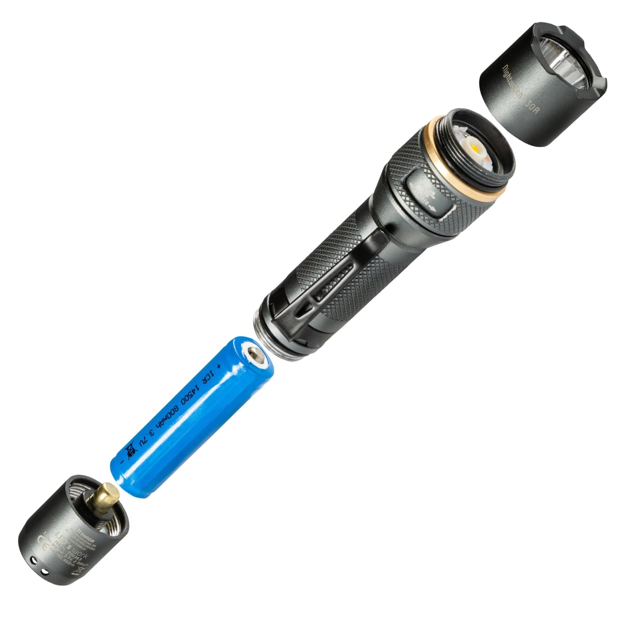 LED's Work Oplaadbare LED Zaklamp - 450 Lumen - IPX7 Waterdicht - Met 3 lichtstanden - Image 6