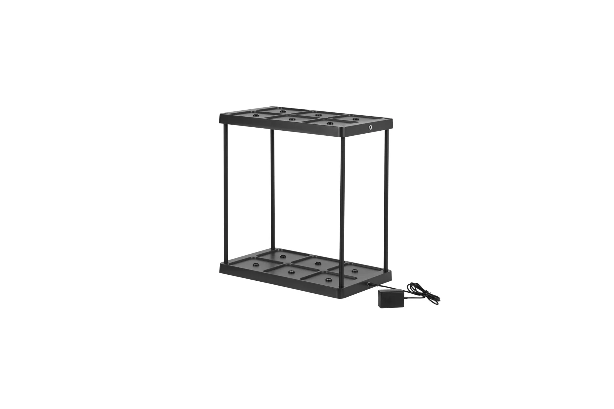 Oplaadstation voor 6 oplaadbare LED tafellampen - Docking met voeding - Zwart - Image 3