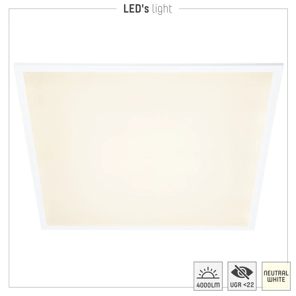 Paneel - 40W 4000lm 4000K 595x595mm - Lifud Driver - Wit - < 22 - Image 5