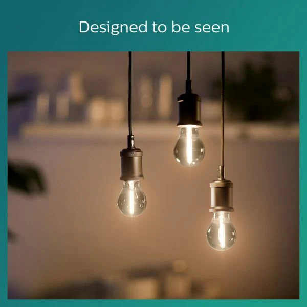 Philips LED Filamentlamp E27 met rookglas - 2.3W vervangt 11W - Warm wit licht - Image 2