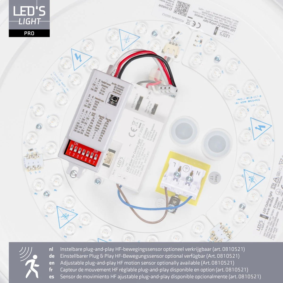 LED's Light Pro Plafondarmatuur  - 16W 1920lm 2700K/3000K/4000K/5000K/6000K - Ø350mm IP54 IK08 Vermogen verstelbaar - Image 5