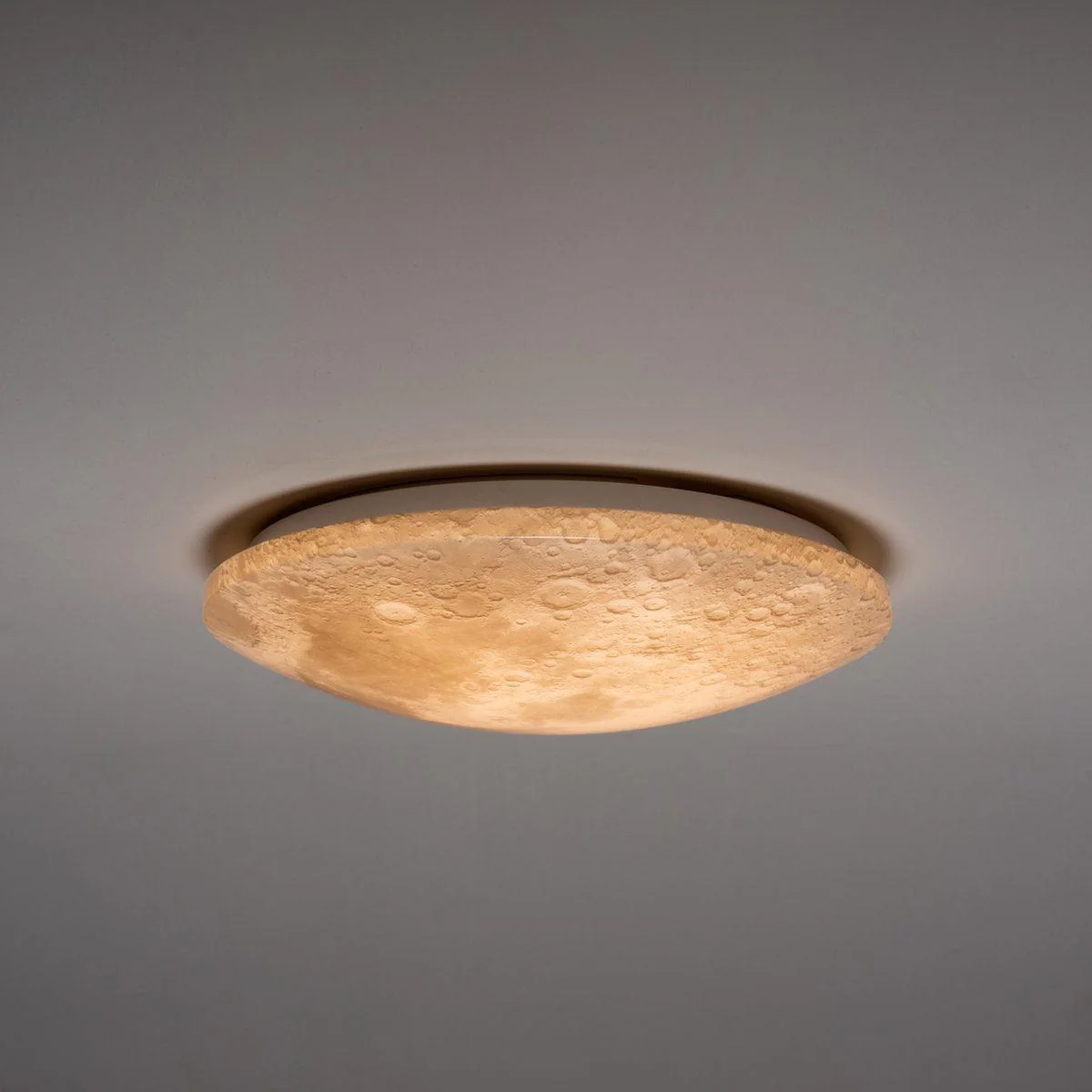 LED Plafondlamp maan voor slaapkamer - 40 cm - Dimbaar met afstandsbediening - Image 3