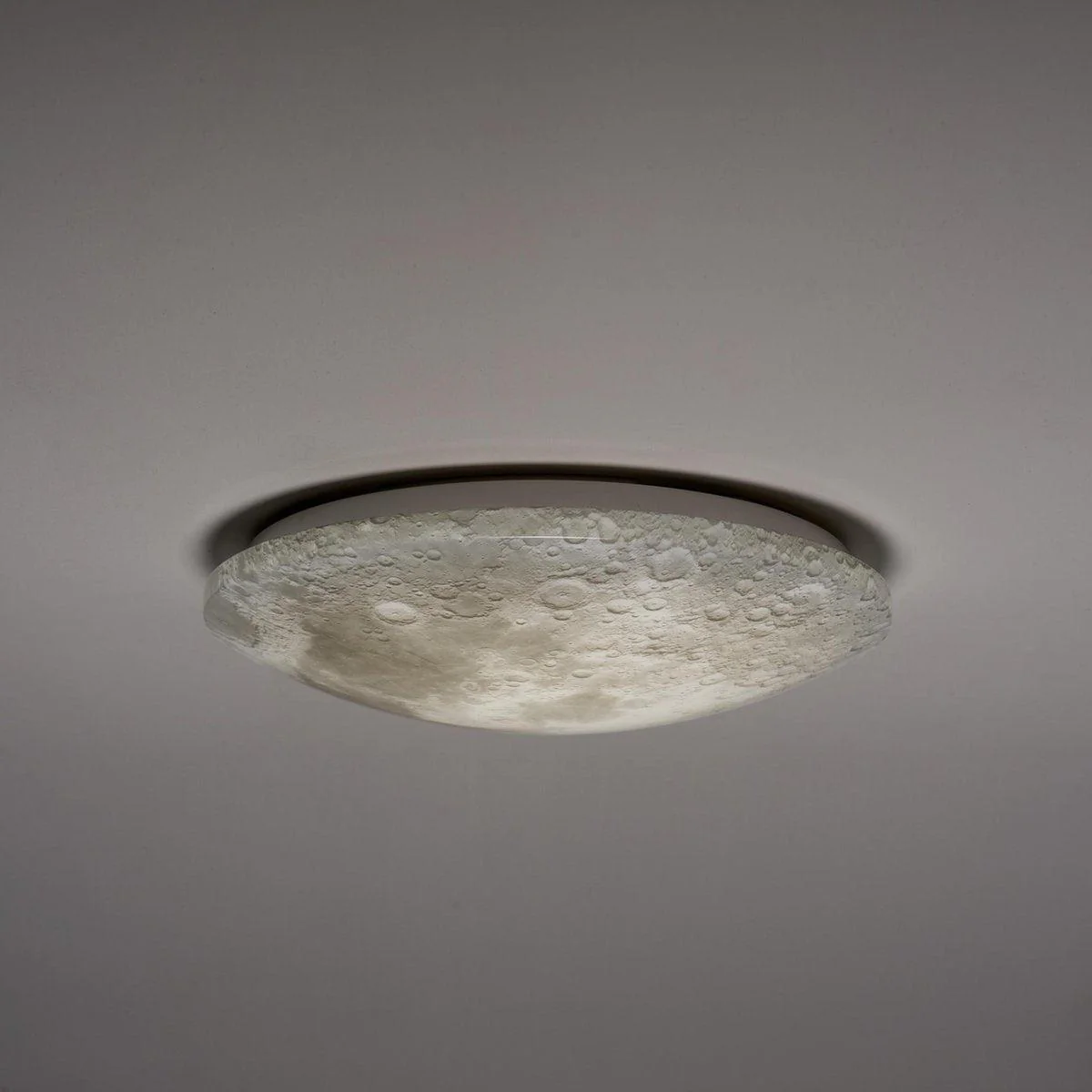 LED Plafondlamp maan voor slaapkamer - 40 cm - Dimbaar met afstandsbediening - Image 4