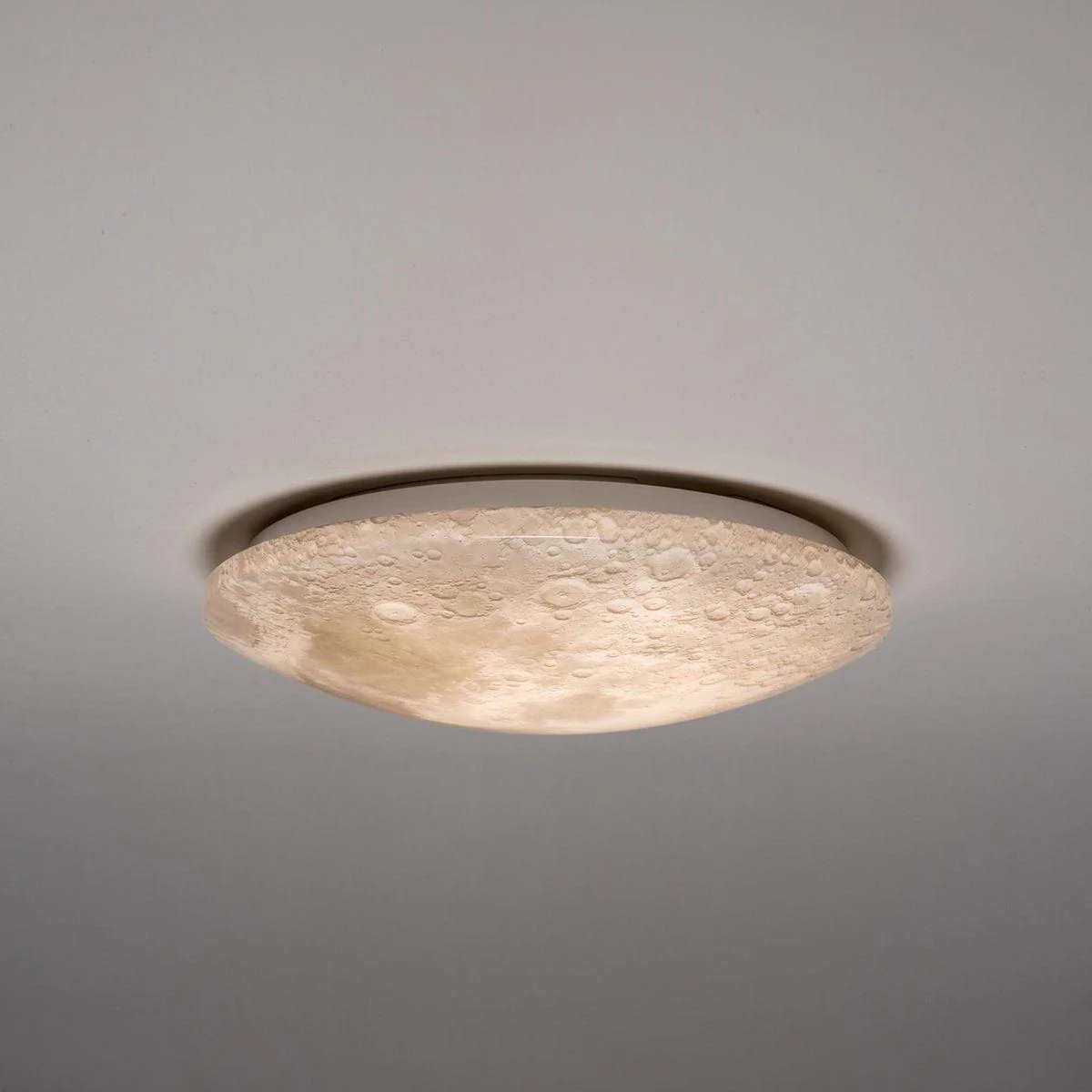LED Plafondlamp maan voor slaapkamer - 40 cm - Dimbaar met afstandsbediening - Image 5