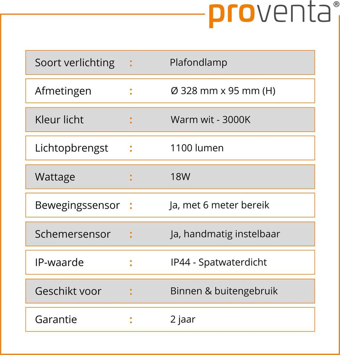 LED's Light Plafondlamp met Sensor 1100 - Daglicht en bewegingsdetectie - Ø 33 cm - Image 10