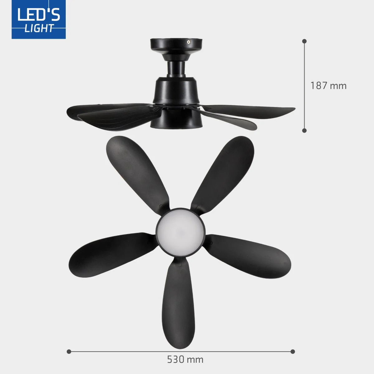 Plafondlamp met ventilator - 25W 1100lm 3000K/6500K Verwijderbare bladen Gemakkelijke installatie - Image 17