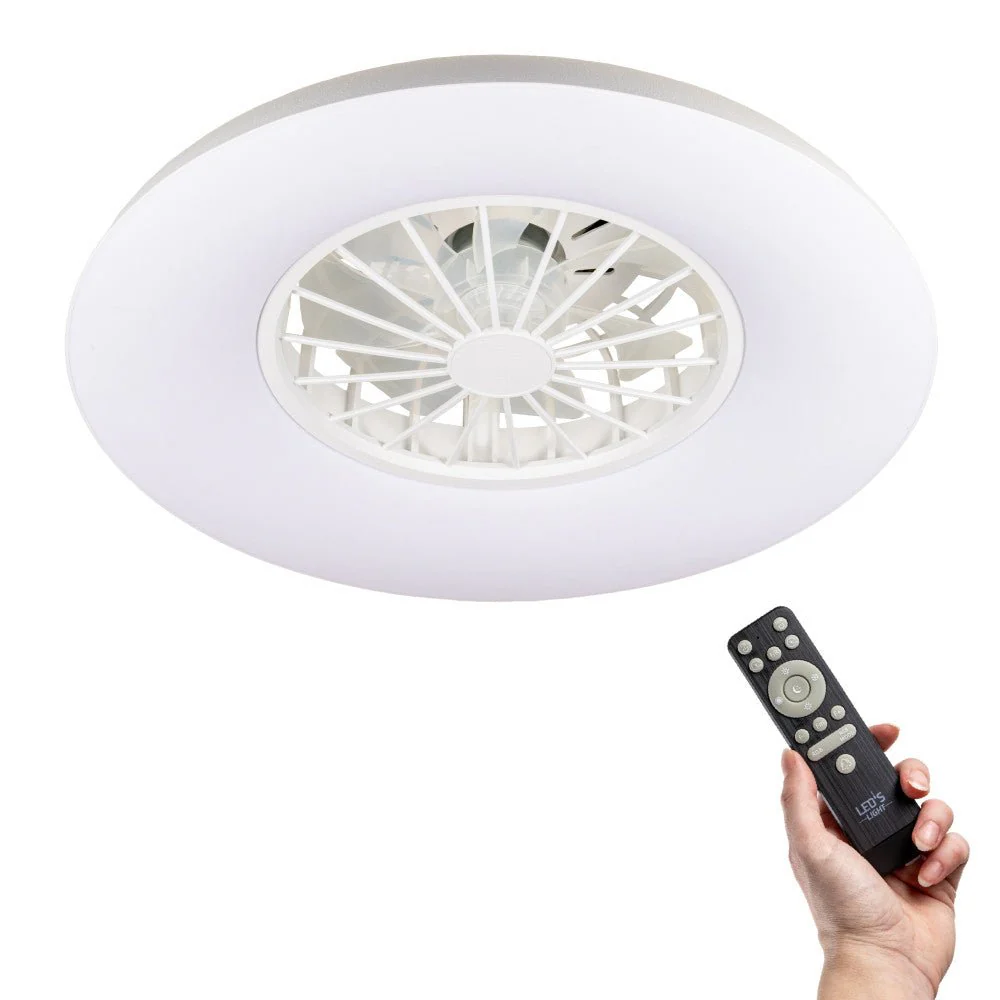 LED's Light Plafondlamp met ventilator RGB - 39W 3300lm 2700K/6500K/RGB - Ø485mm IP20 - Dimbaar - Image 2