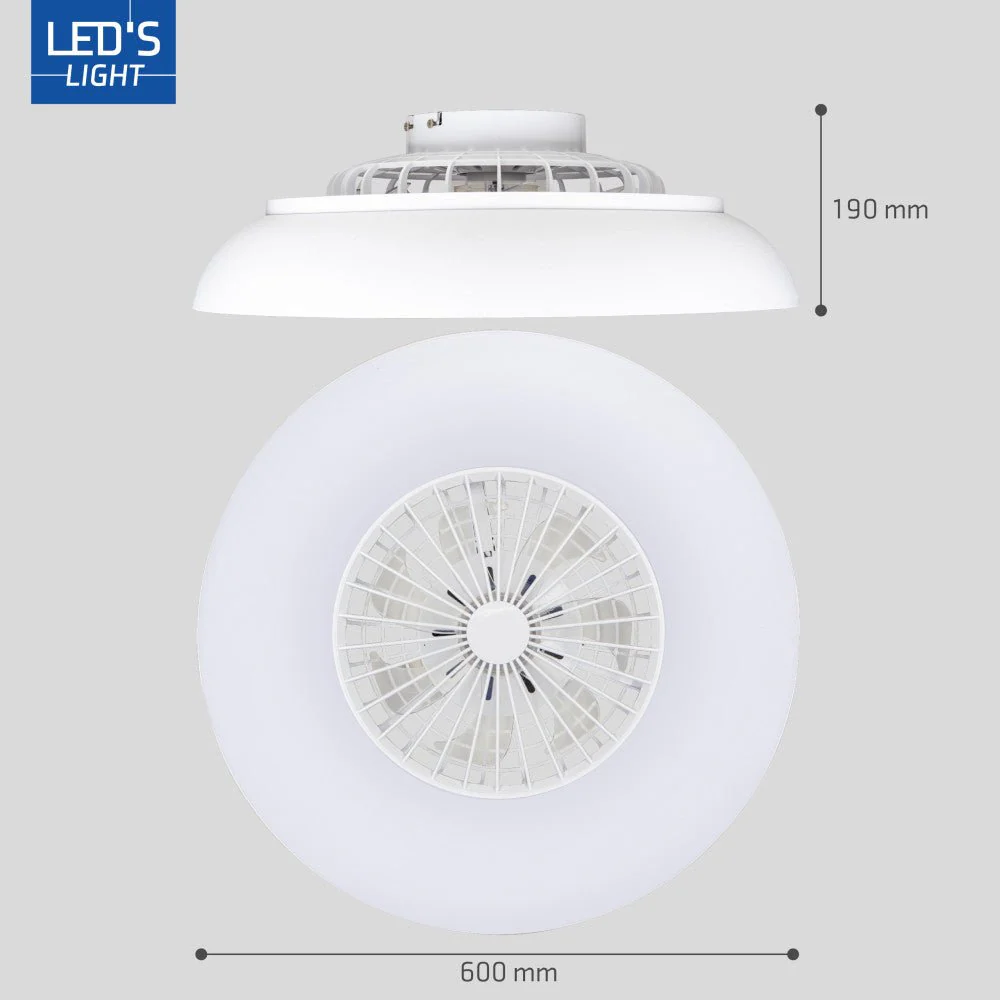 LED's Light RGB Plafondlamp met ventilator - 54W 3950lm 2700K/6500K/RGB - Ø600mm IP20 - Dimbaar - Image 14
