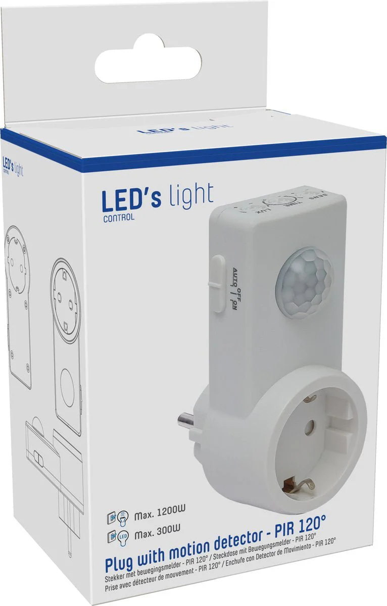 LED's Light plug-in Bewegingssensor met Stopcontact - 10 meter bereik - Incl. daglichtsensor - Image 8