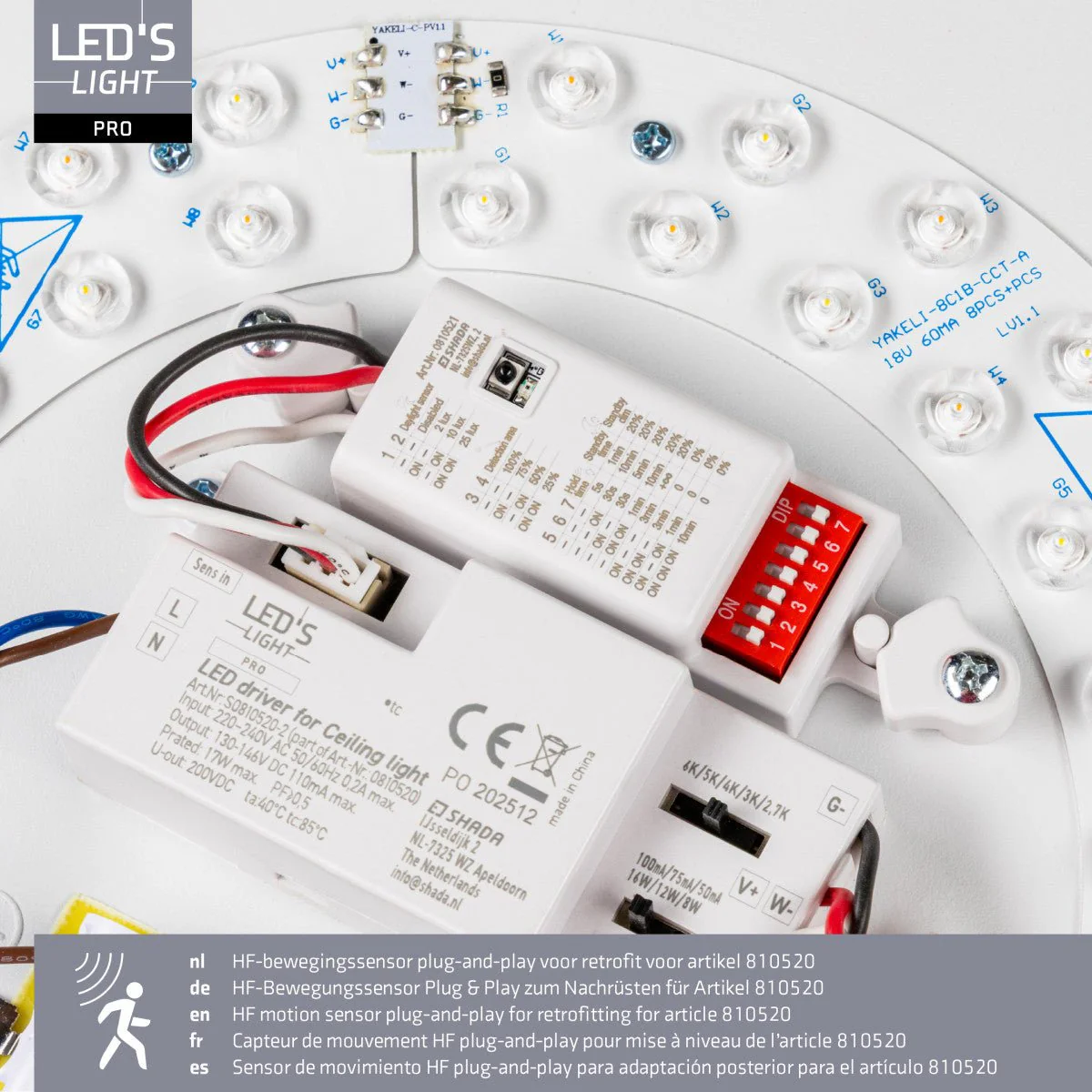 LED's Light Pro Plug & play-sensor voor LED-plafondlamp 0810520 - Image 3