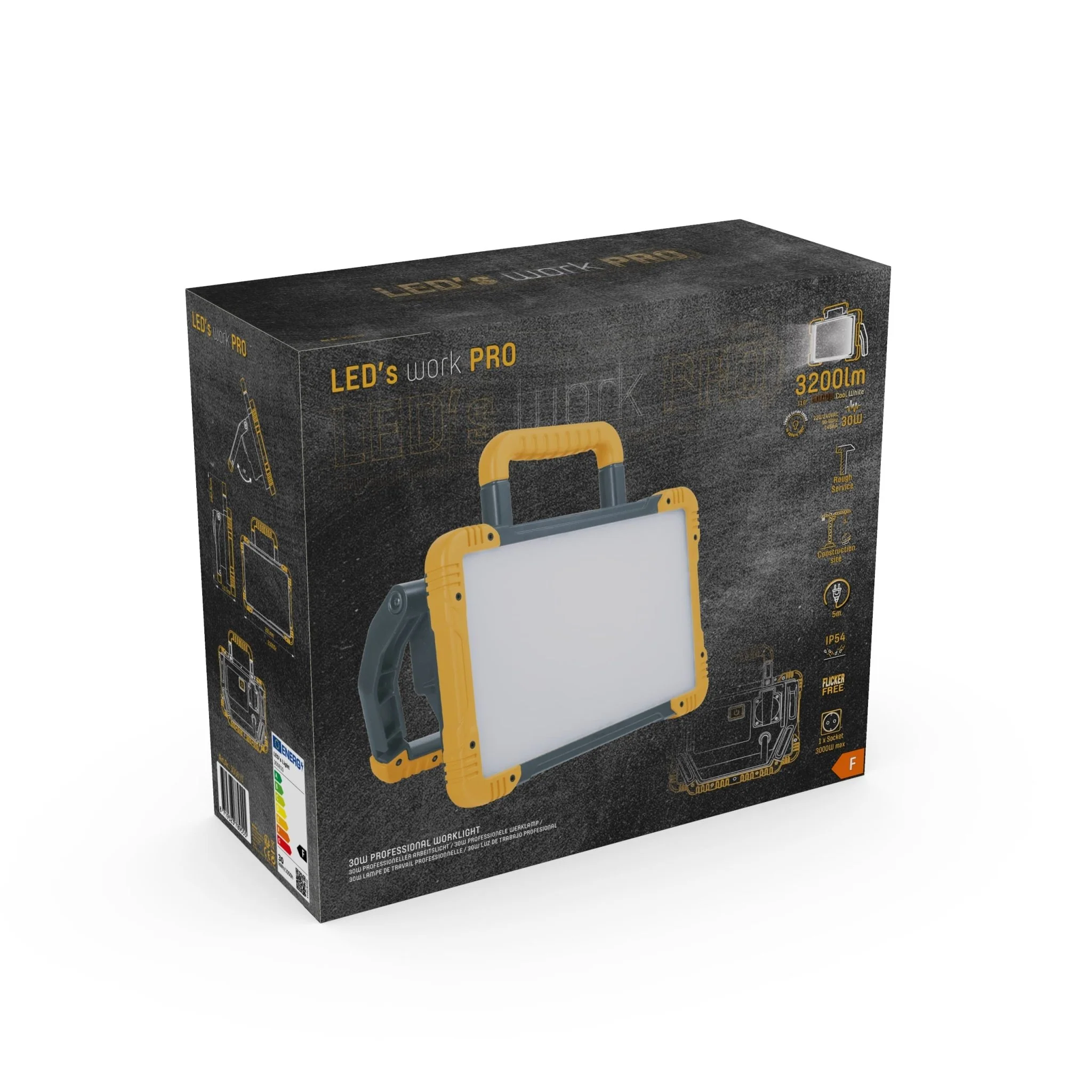 LED's Work Premium LED Werklamp 3200 - 5 meter kabel - Rough Service Tested - IP54 waterdicht - 30W - Image 10