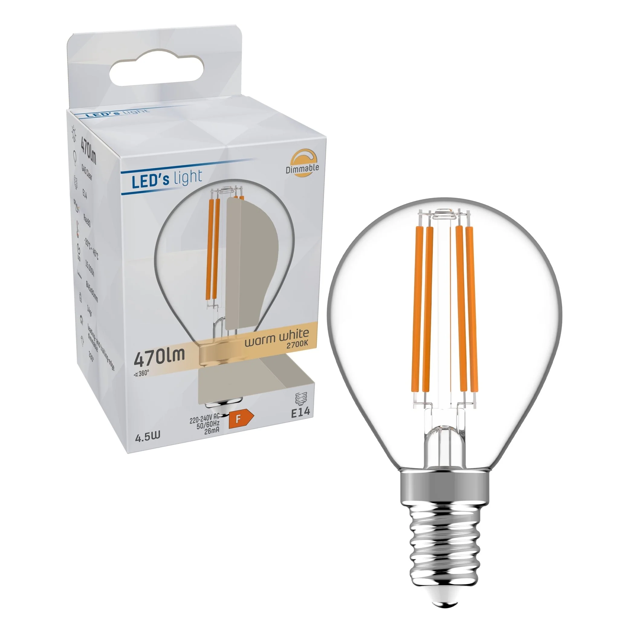 Dimbare LED Lamp E14 - Dimbaar warm wit licht - 470 lm - Image 4
