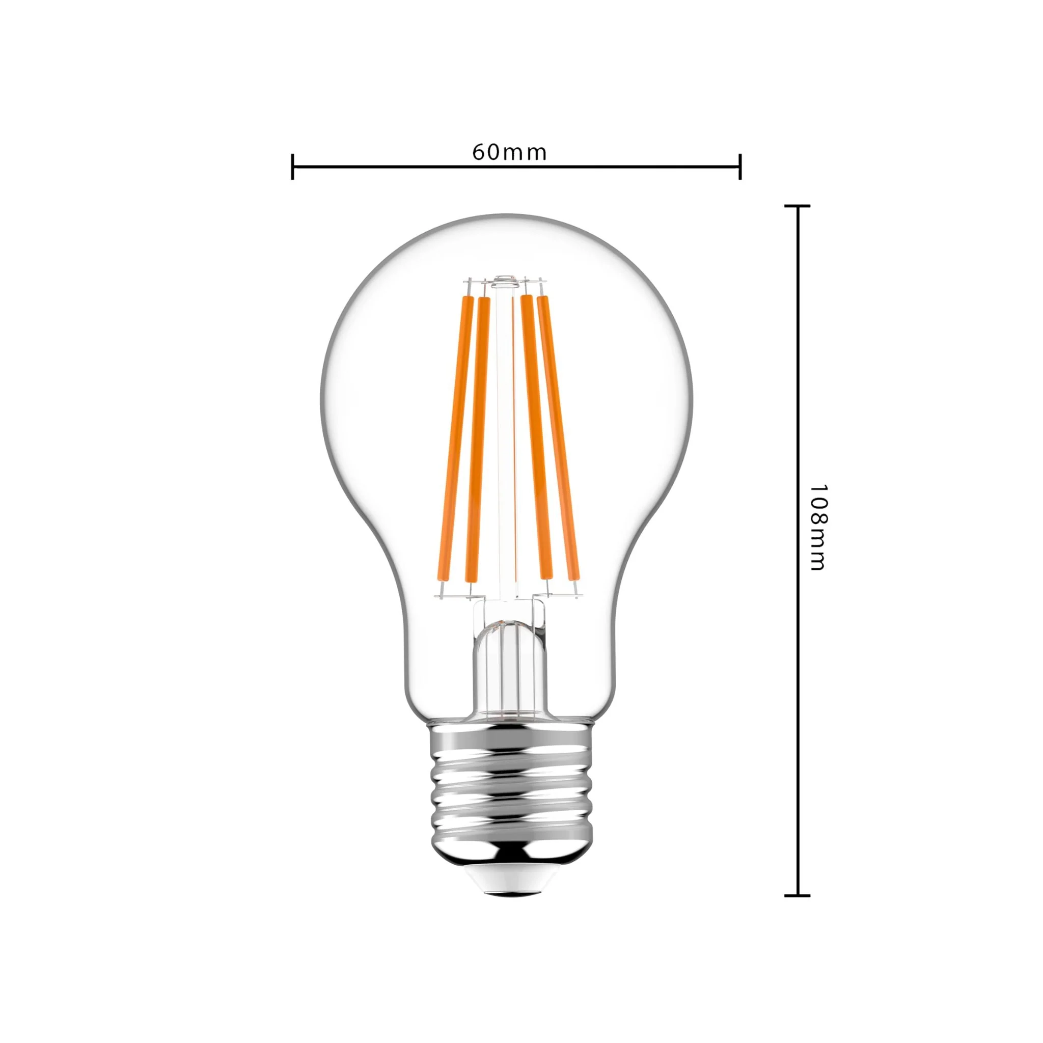 ProDim LED Filament Lamp E27 - Helder - Dimbaar warm wit licht - 7W vervangt 60W - Image 3