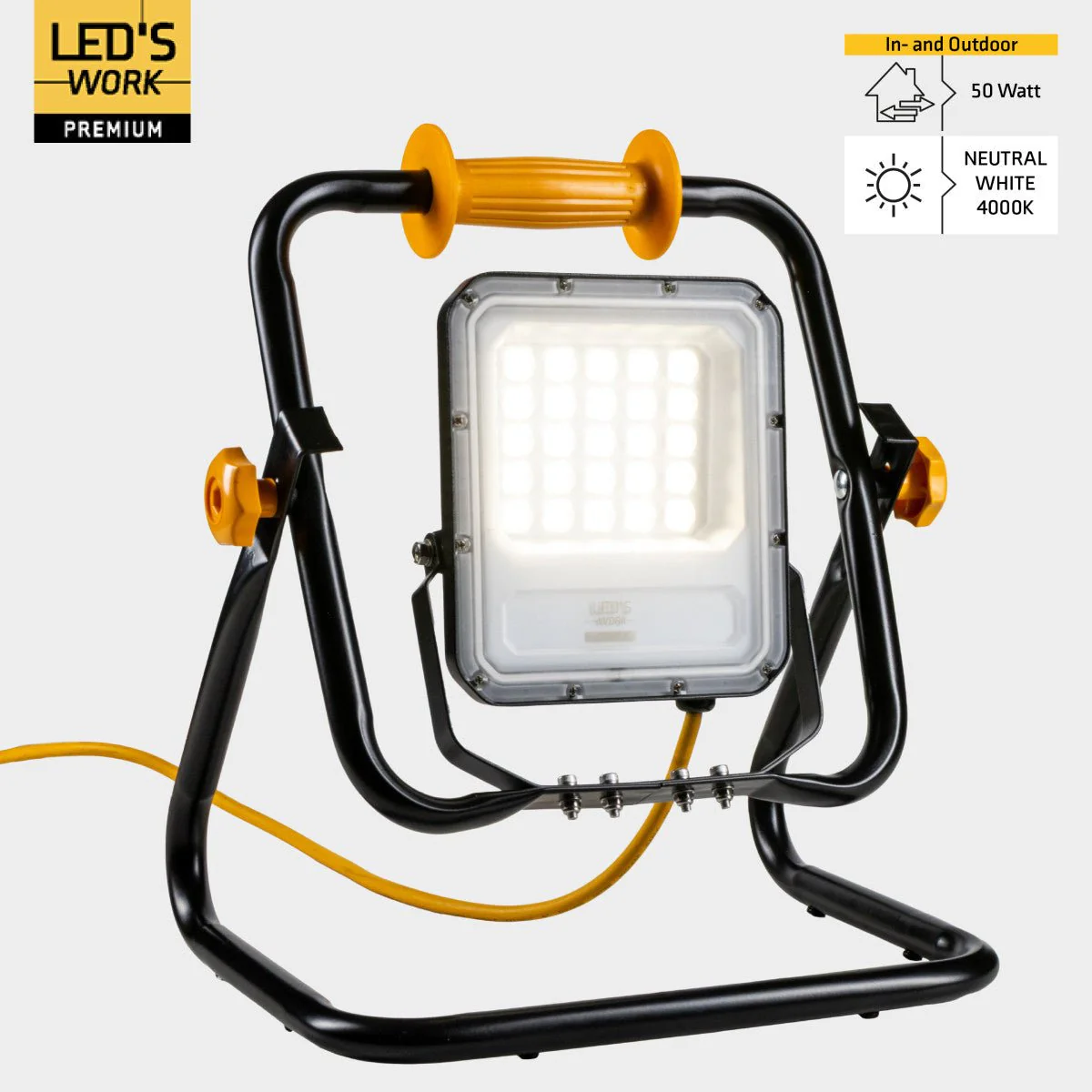 LED's work Premium Professionele Bouwlamp Klasse 2 – 50W | 7000 lm | 4000K - Image 5