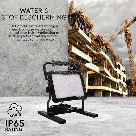 Professionele LED bouwlamp 100W – Rough Service Tested – 5 meter snoer – 9000 lumen – IP65 - Image 5