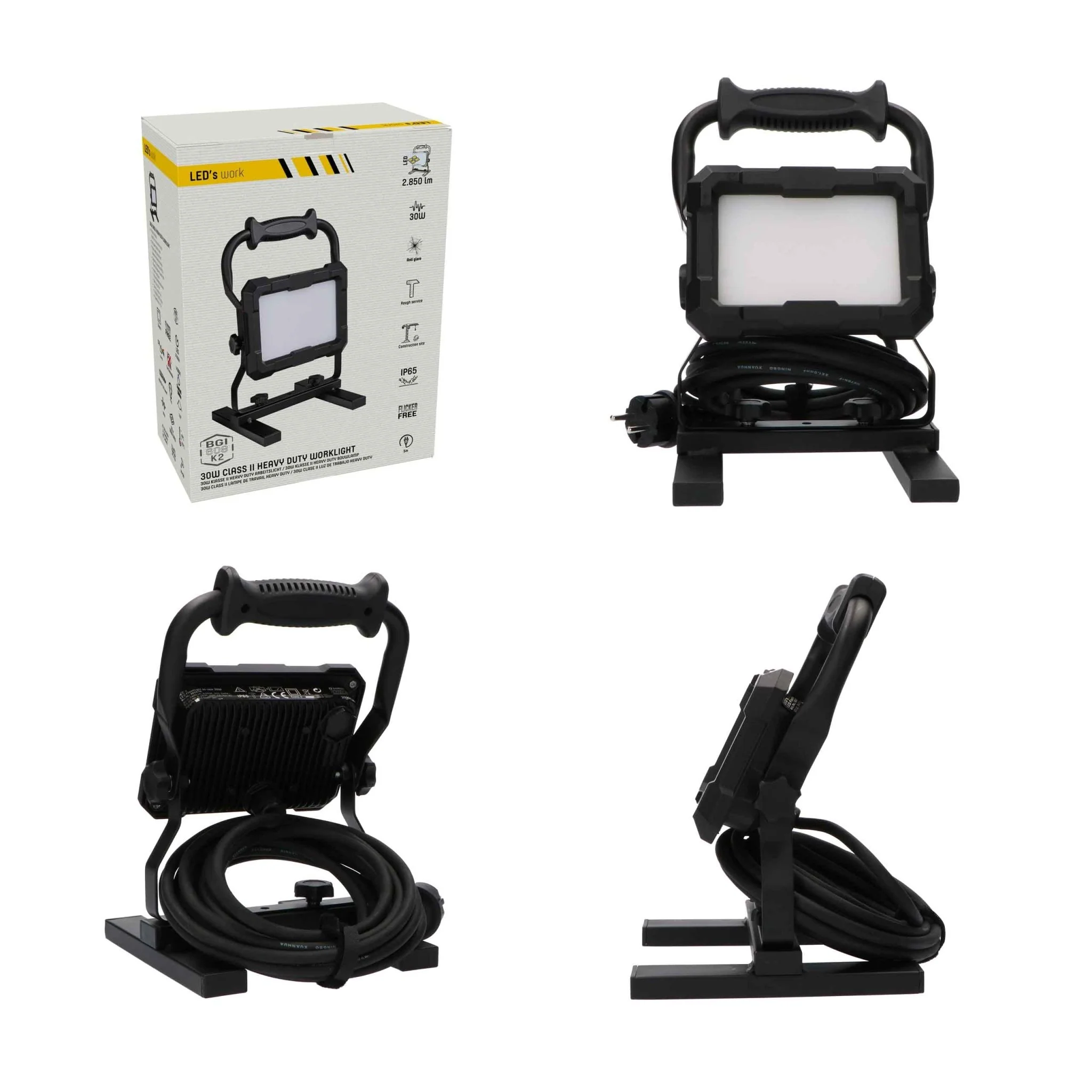 LED's Work Professionele LED Bouwlamp 2850 - Rough Service Tested - 5 meter snoer - 30W - IP65 - Image 6
