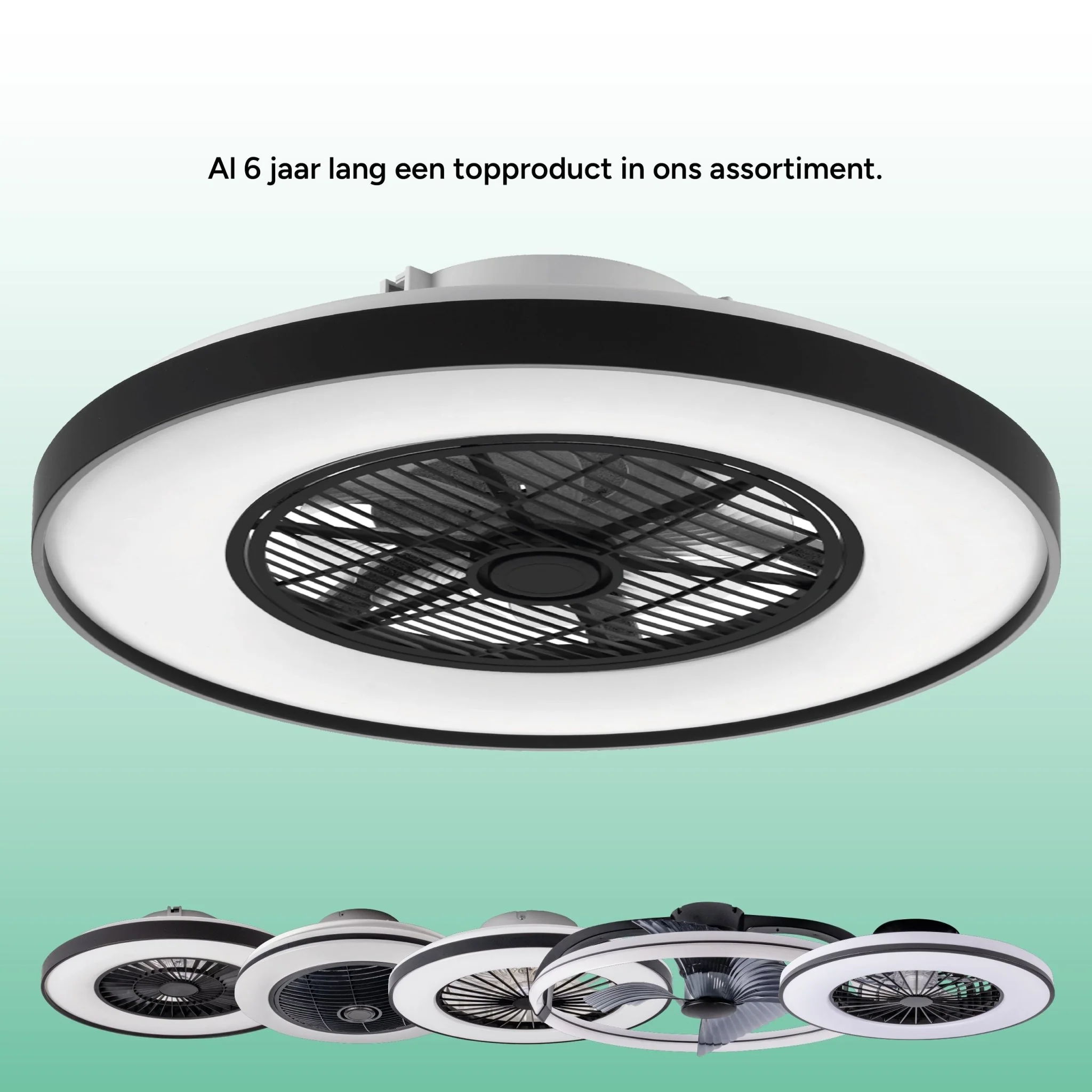 Proventa 3D Air Plafondlamp met Ventilator 60cm - Full room luchtcirculatie - Zomer & Winterstand – Licht en kleurtemperatuur instelbaar - Image 15