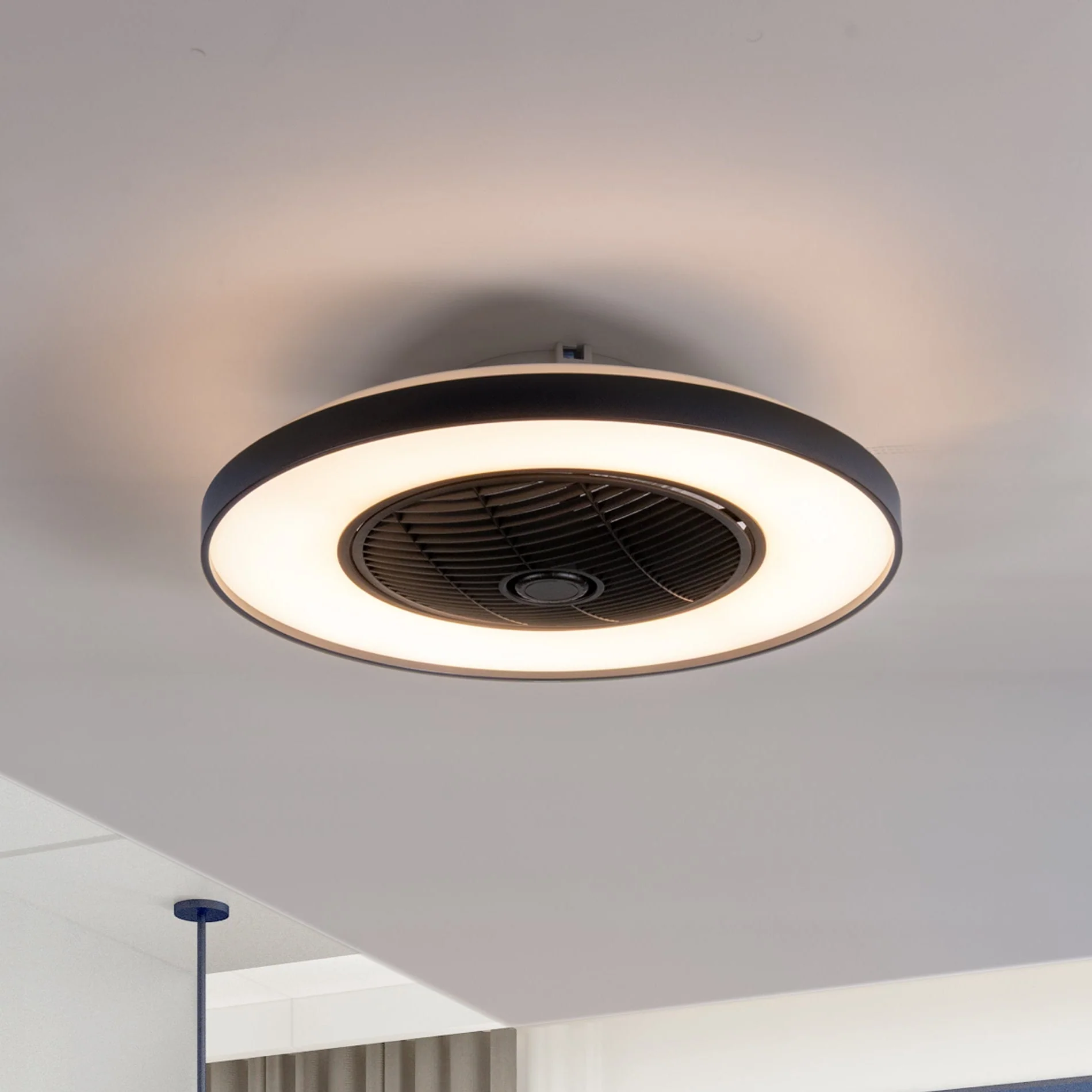 Proventa 3D Air Plafondlamp met Ventilator 60cm - Full room luchtcirculatie - Zomer & Winterstand – Licht en kleurtemperatuur instelbaar - Image 17