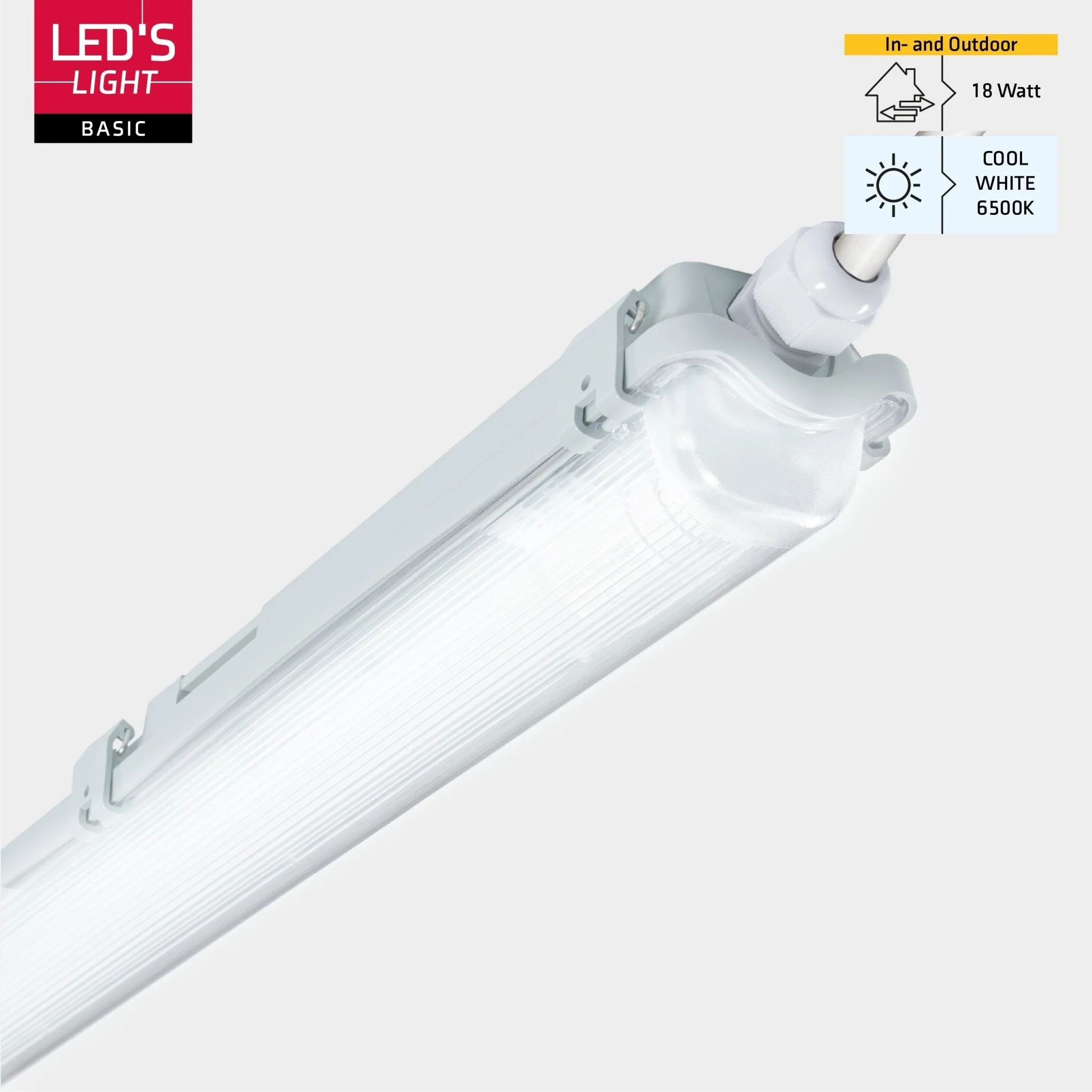 Proventa LED TL armaturen met lampen 120 cm - Koud wit licht 6500 K - Waterdicht - Voordeelverpakking - 8 stuks - Image 6