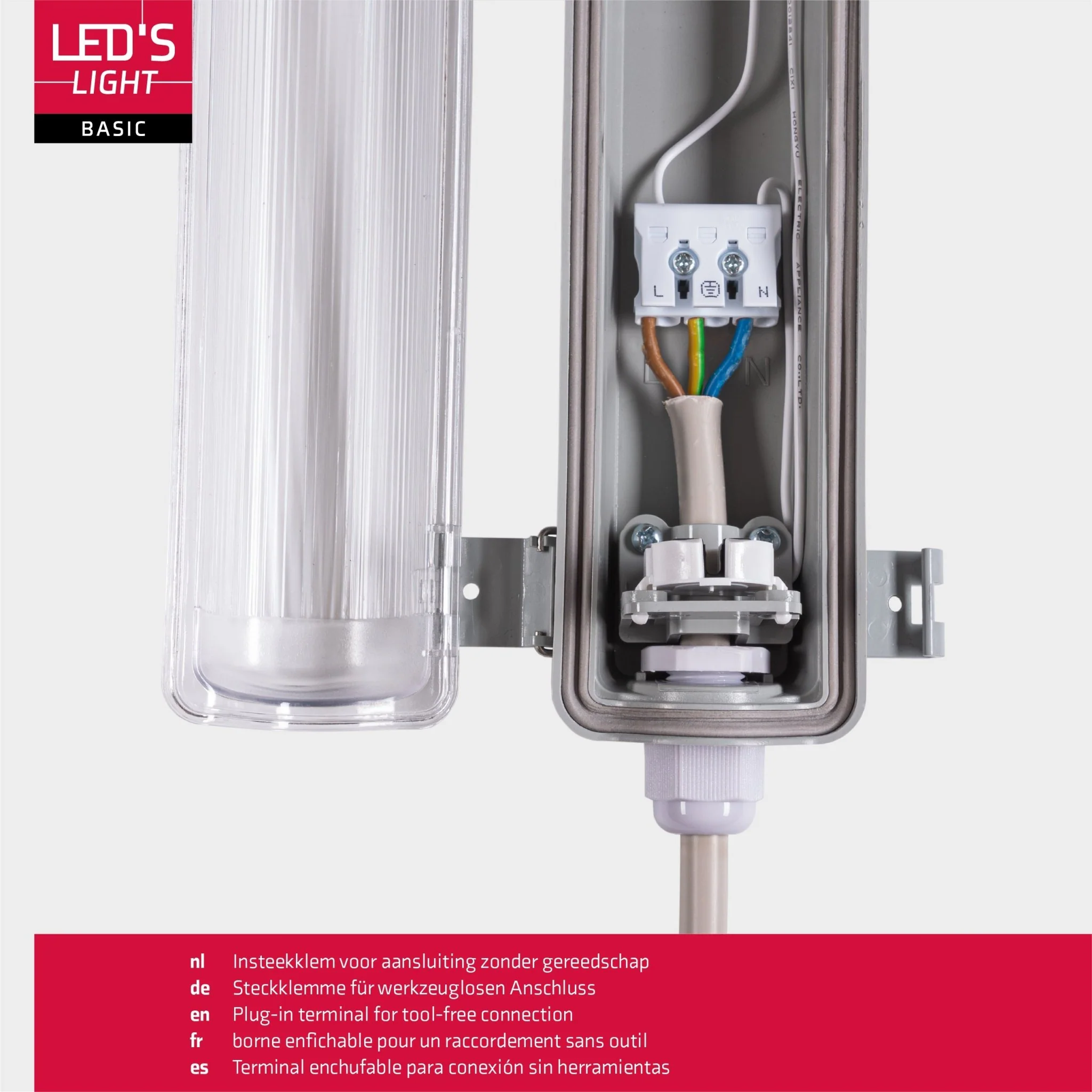 4 PACK - LED's Light LED TL 4  armaturen met lampen 150 cm - Koud wit licht 6500 K - Waterdicht - Complete set - 4 stuks - Image 6