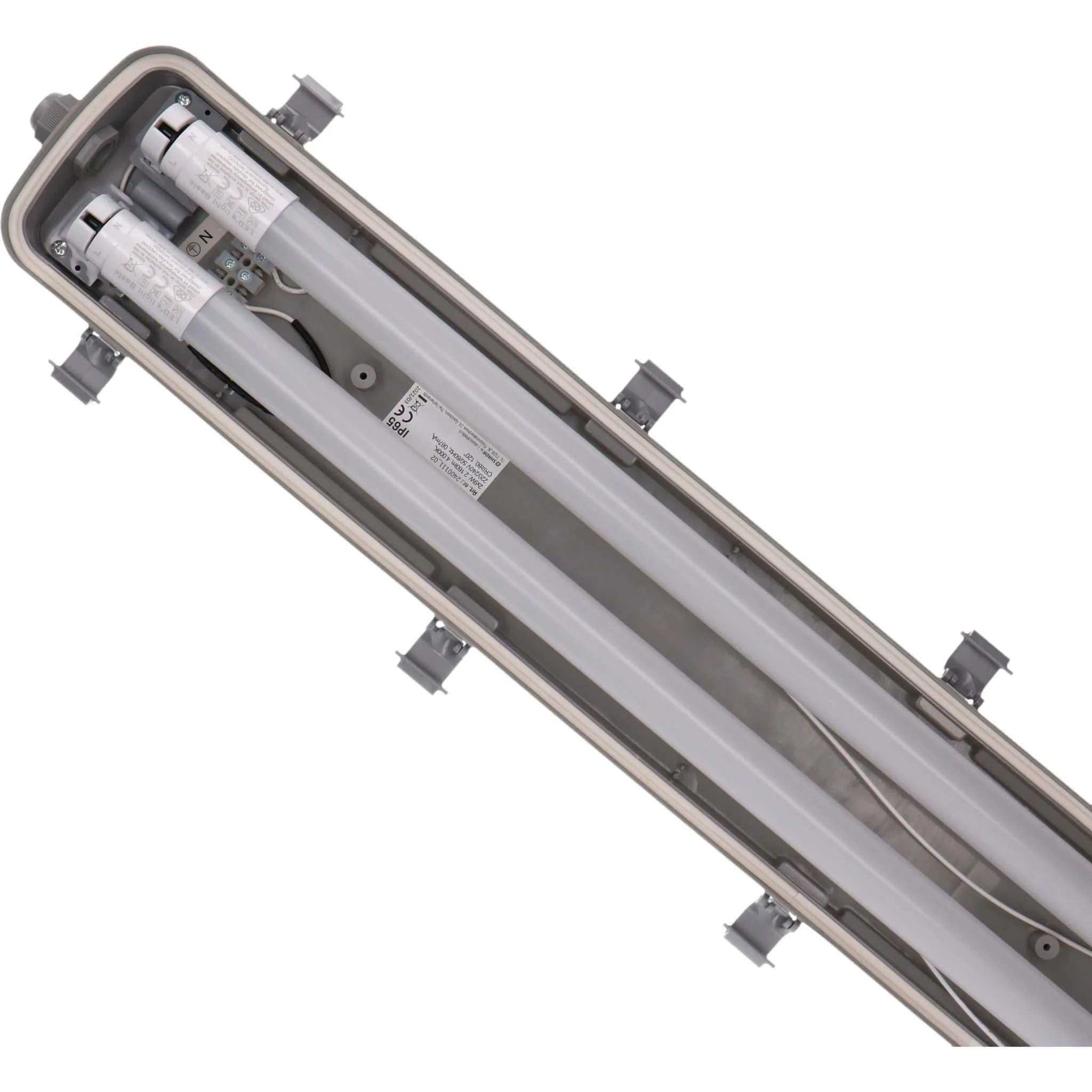 Proventa dubbele LED TL verlichting 60 cm – Incl. 2 LED TL buizen – IP65 waterdicht – 2160 lumen - Image 10