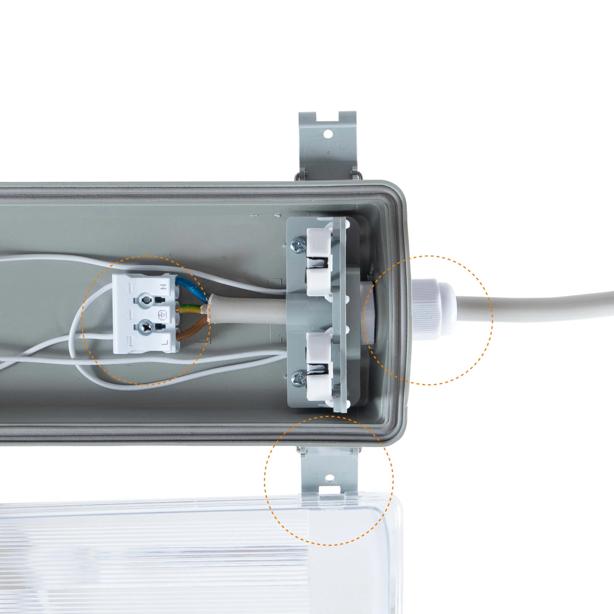 Proventa dubbele LED TL verlichting 60 cm – Incl. 2 LED TL buizen – IP65 waterdicht – 2160 lumen - Image 6
