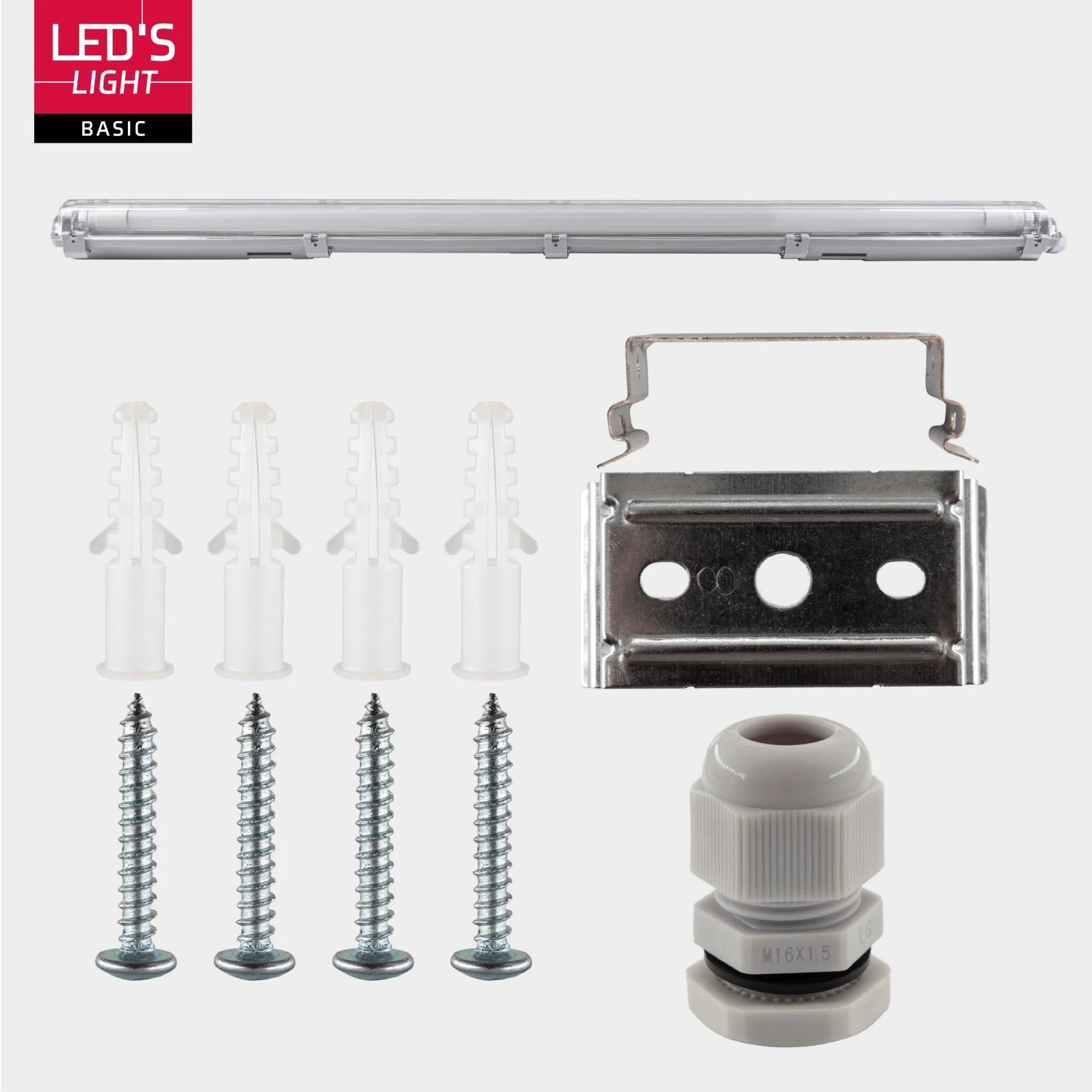 LED's Light LED TL armatuur met lamp 120 cm - Koud wit licht 6500 K - Waterdicht - Complete set - Image 10