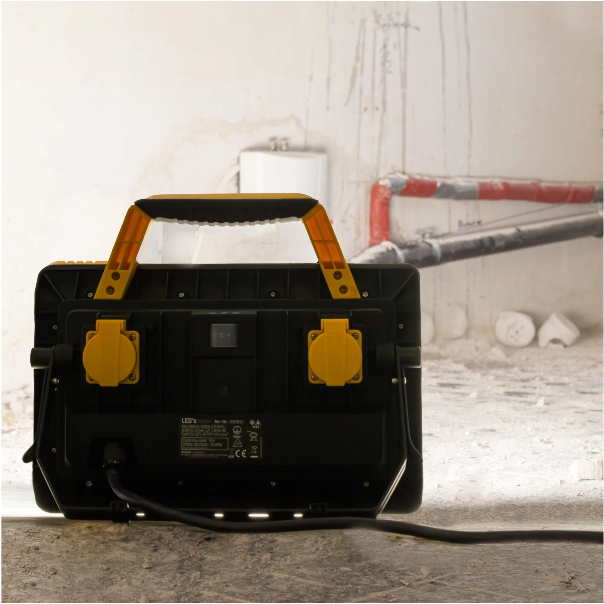 LED's Work Bouwlamp 5000 - 2 extra stopcontacten - 3 meter snoer - IP54 water- en stofbestendig - Image 14