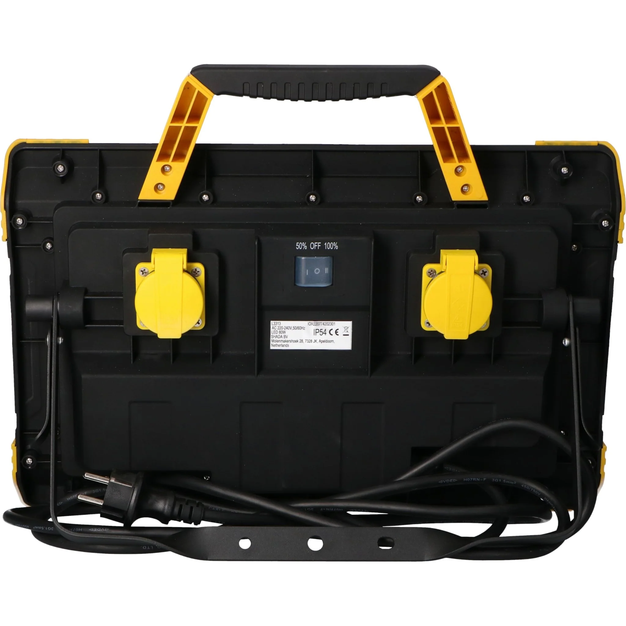 LED's Work Bouwlamp 9200 - 2 extra stopcontacten - 5 meter snoer - IP54 water- en stofbestendig - Image 7