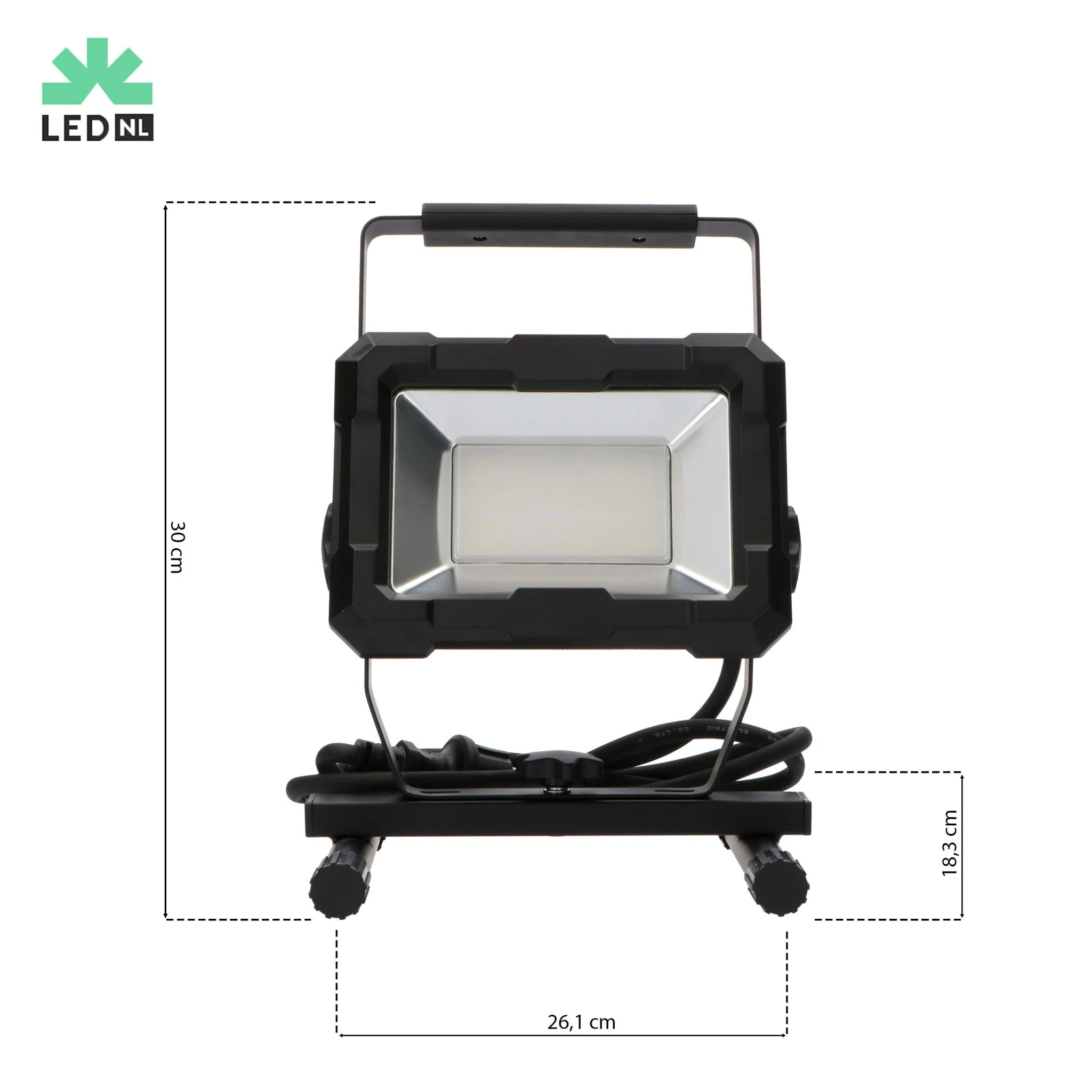 LED's Work Werklamp 4000 - Robuuste behuizing - Extra sterk snoer 150 cm - IP65 waterdicht - 50W - Image 6