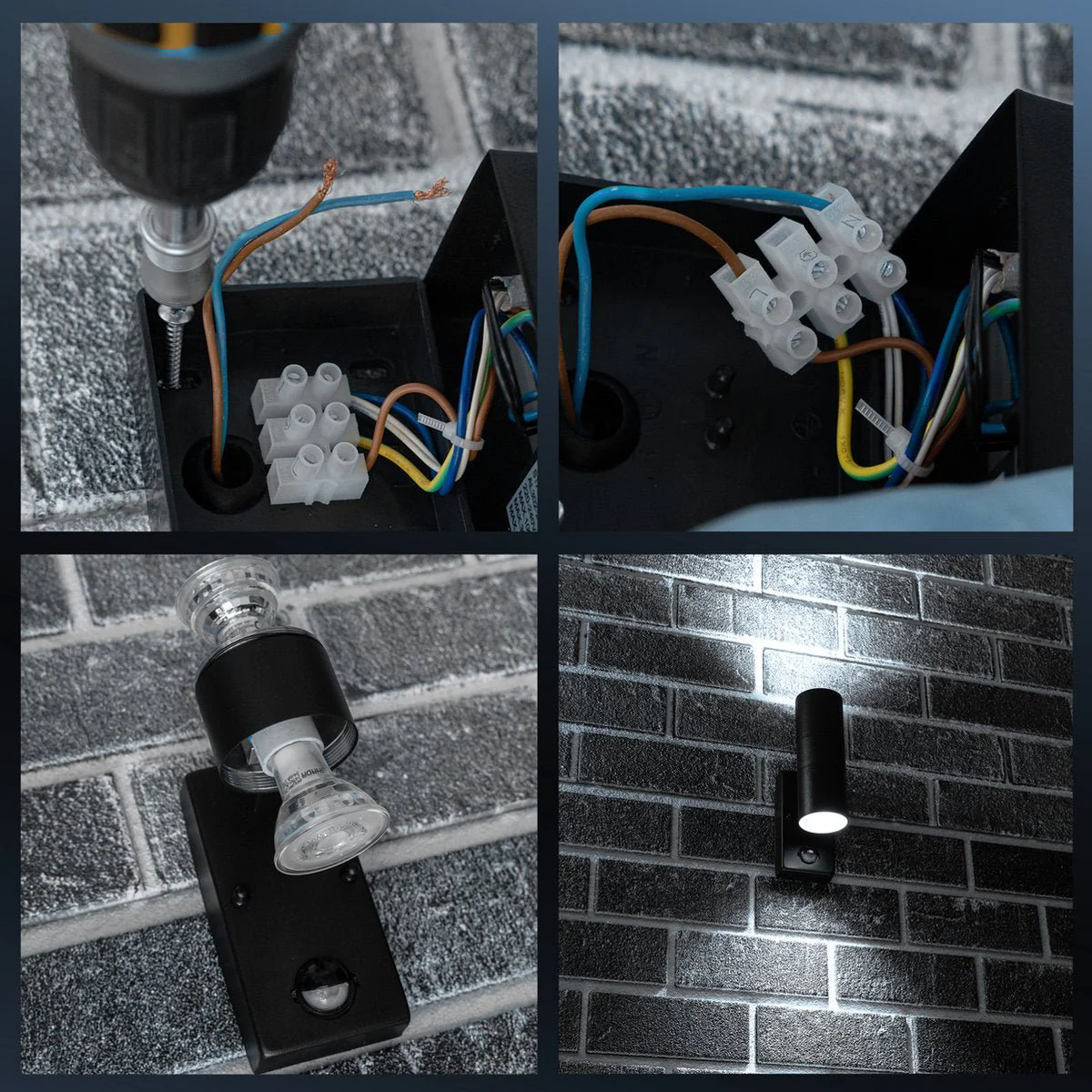 LED's Light RVS LED Buitenlamp met Bewegingssensor - 2 lichts up & down - IP44 - Zwart - Image 15