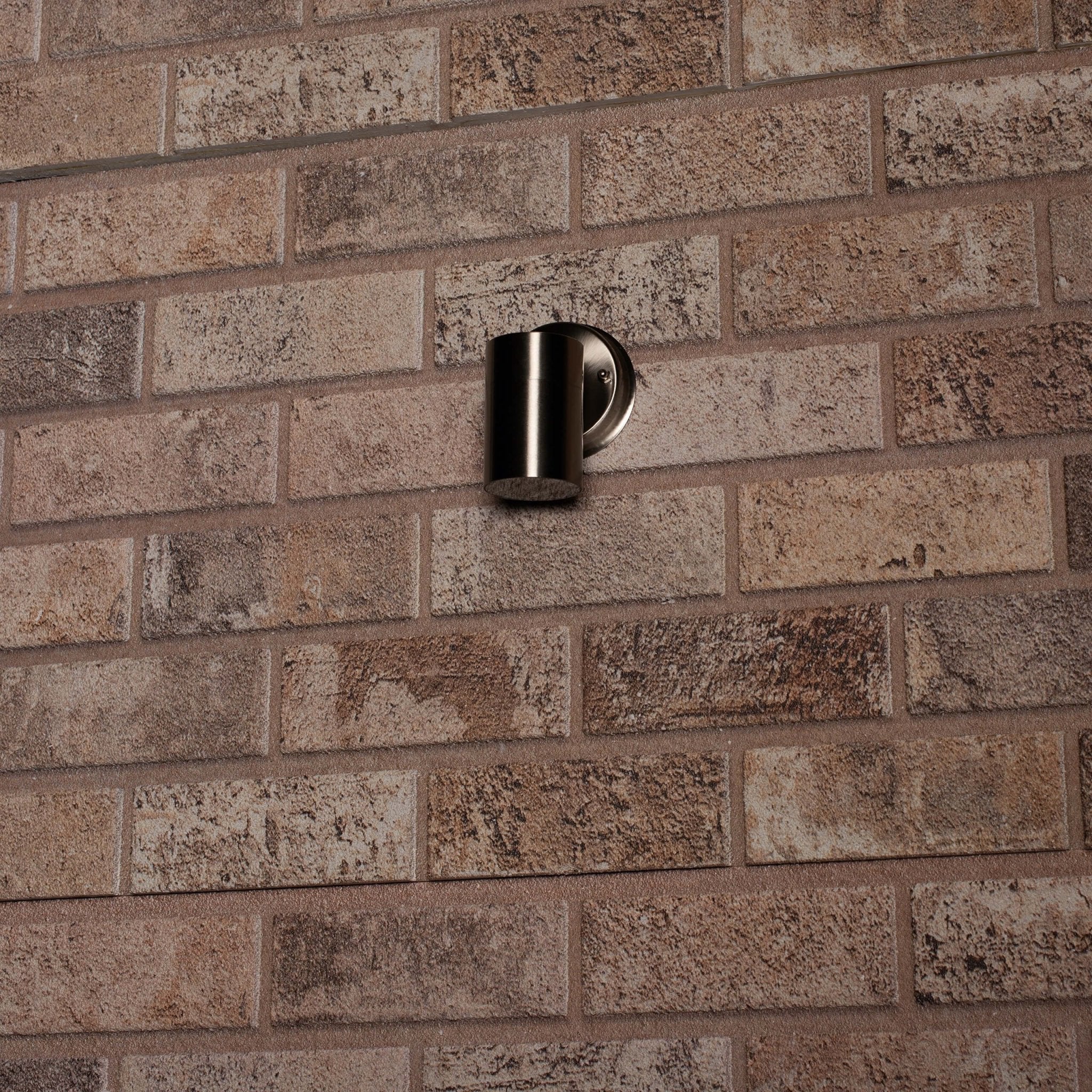RVS LED Muurlamp Buiten - Spot met GU10 fitting - Model Monza - IP44 - Zilver - Image 4
