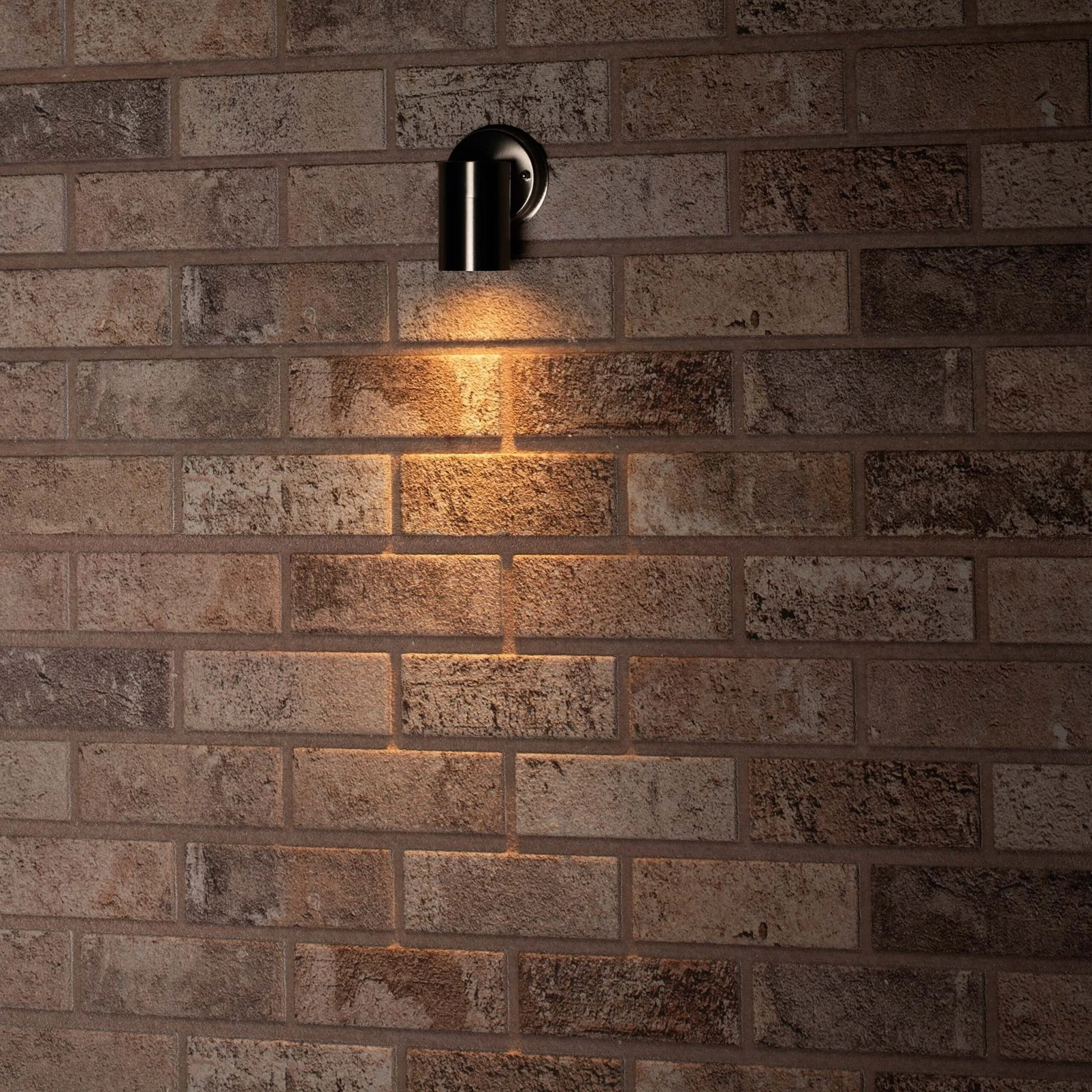 RVS LED Muurlamp Buiten - Spot met GU10 fitting - Model Monza - IP44 - Zilver - Image 6