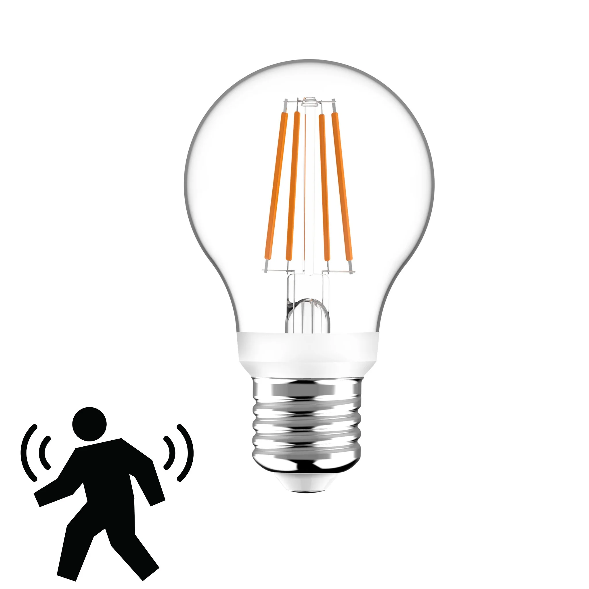 Sensor LED Lamp E27 met bewegingssensor en daglichtsensor - 3 meter bereik - Warm wit - Image 3