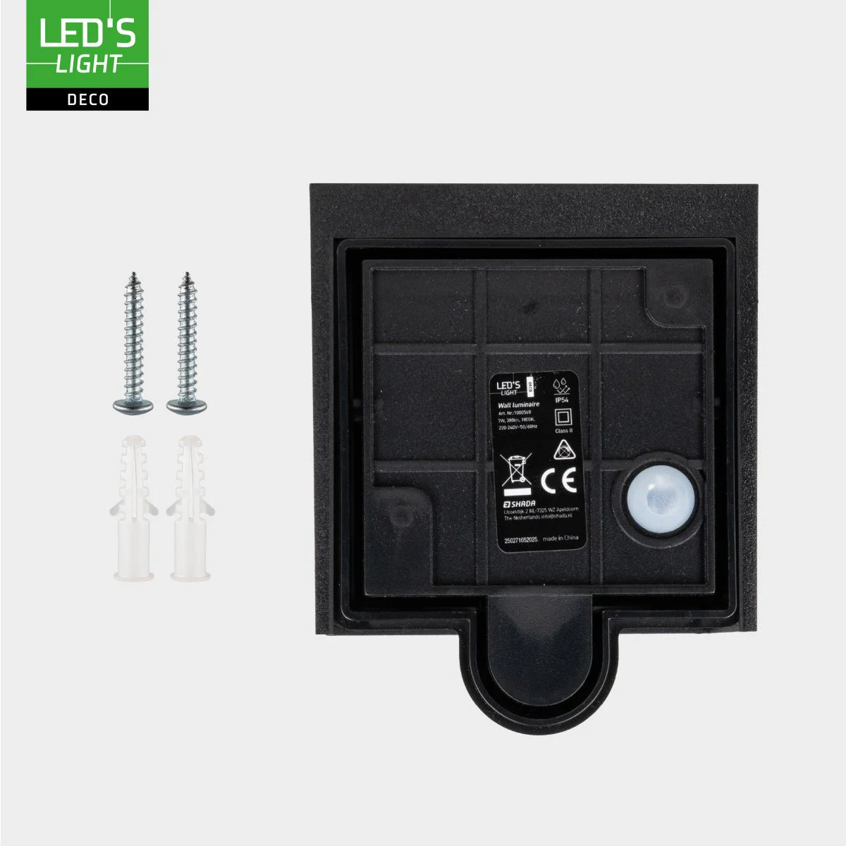 Lumo Qube Sensor Wandlamp Buitenlamp met lichtbron - 380lm 1800K - Zwart - Image 8